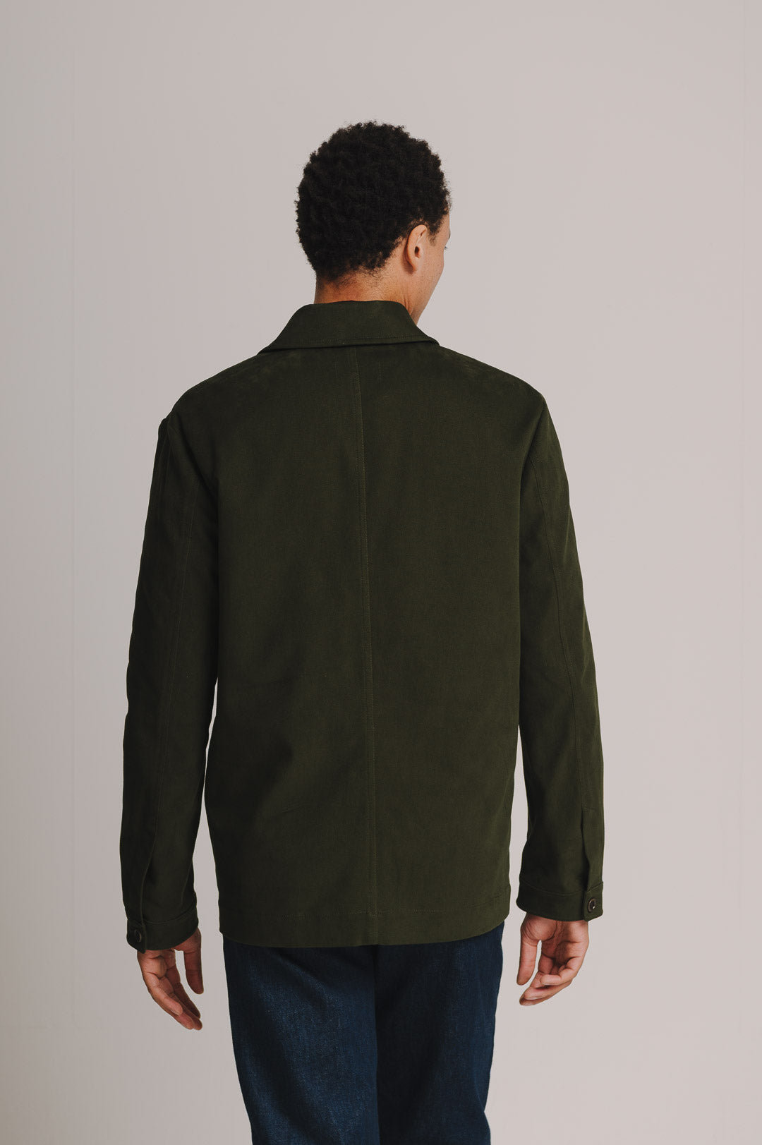 Olive Cotton Chore Jacket