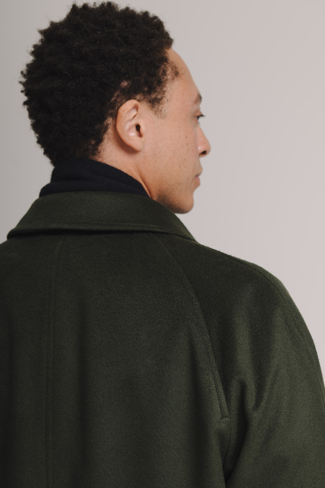 Juniper Green Cashmere Overcoat