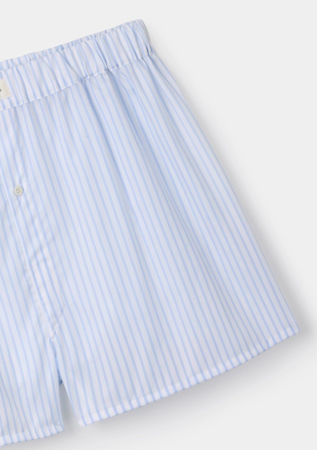 Sky Blue Stripe Cotton Boxer Shorts, Boxer Shorts - SIRPLUS