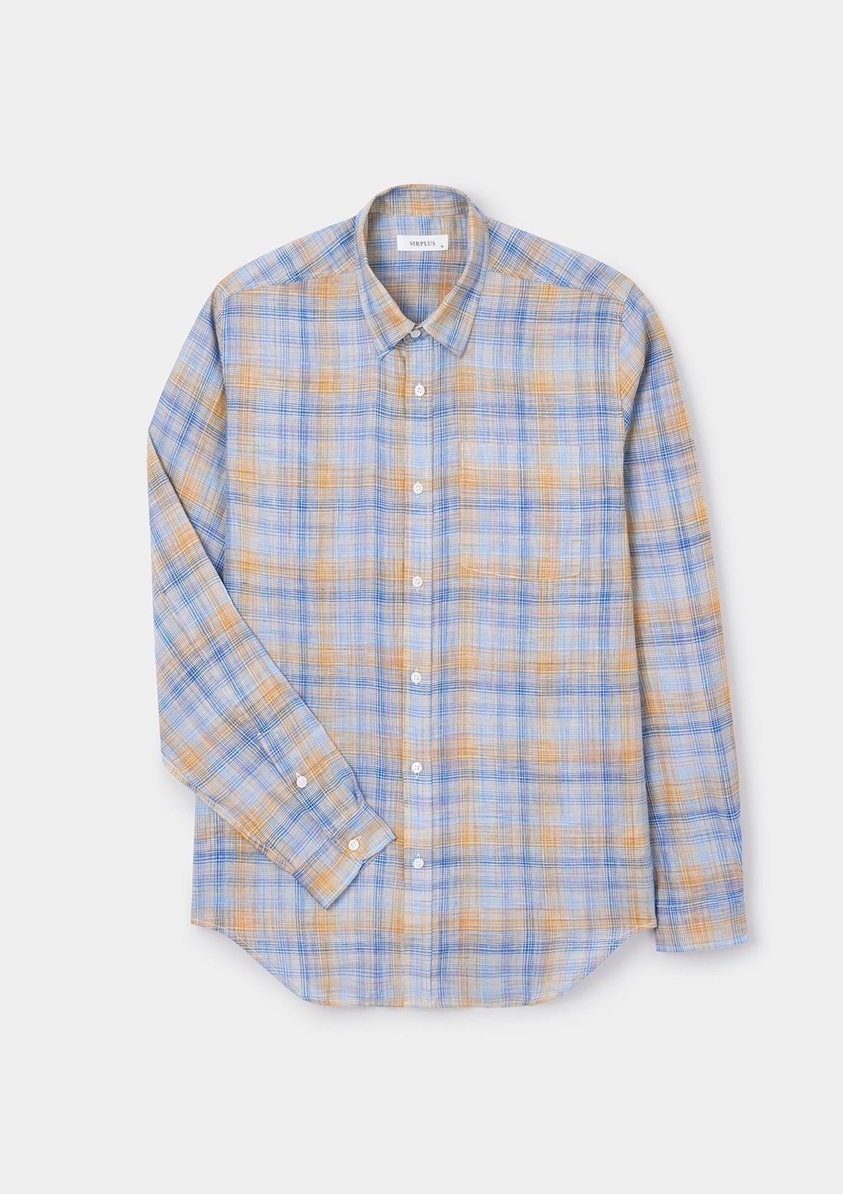 Sunwashed Check Linen Shirt | SIRPLUS