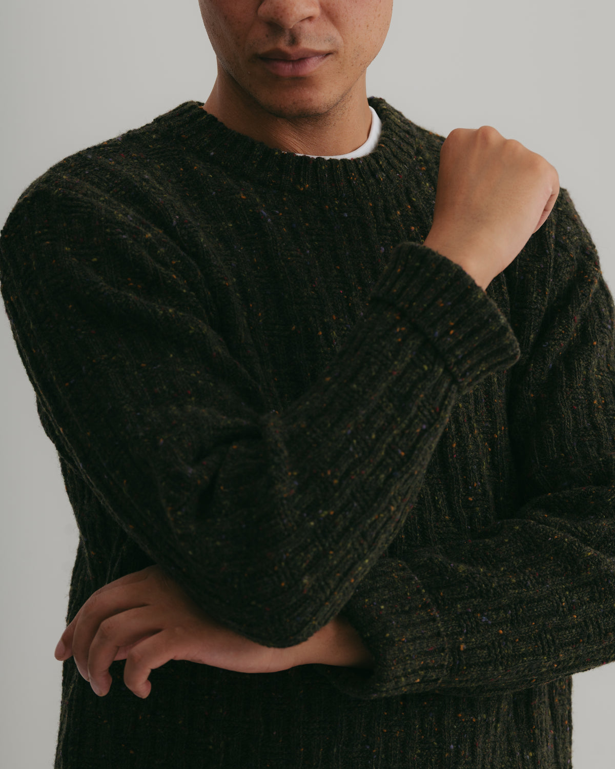 Thicket Green Donegal Jumper