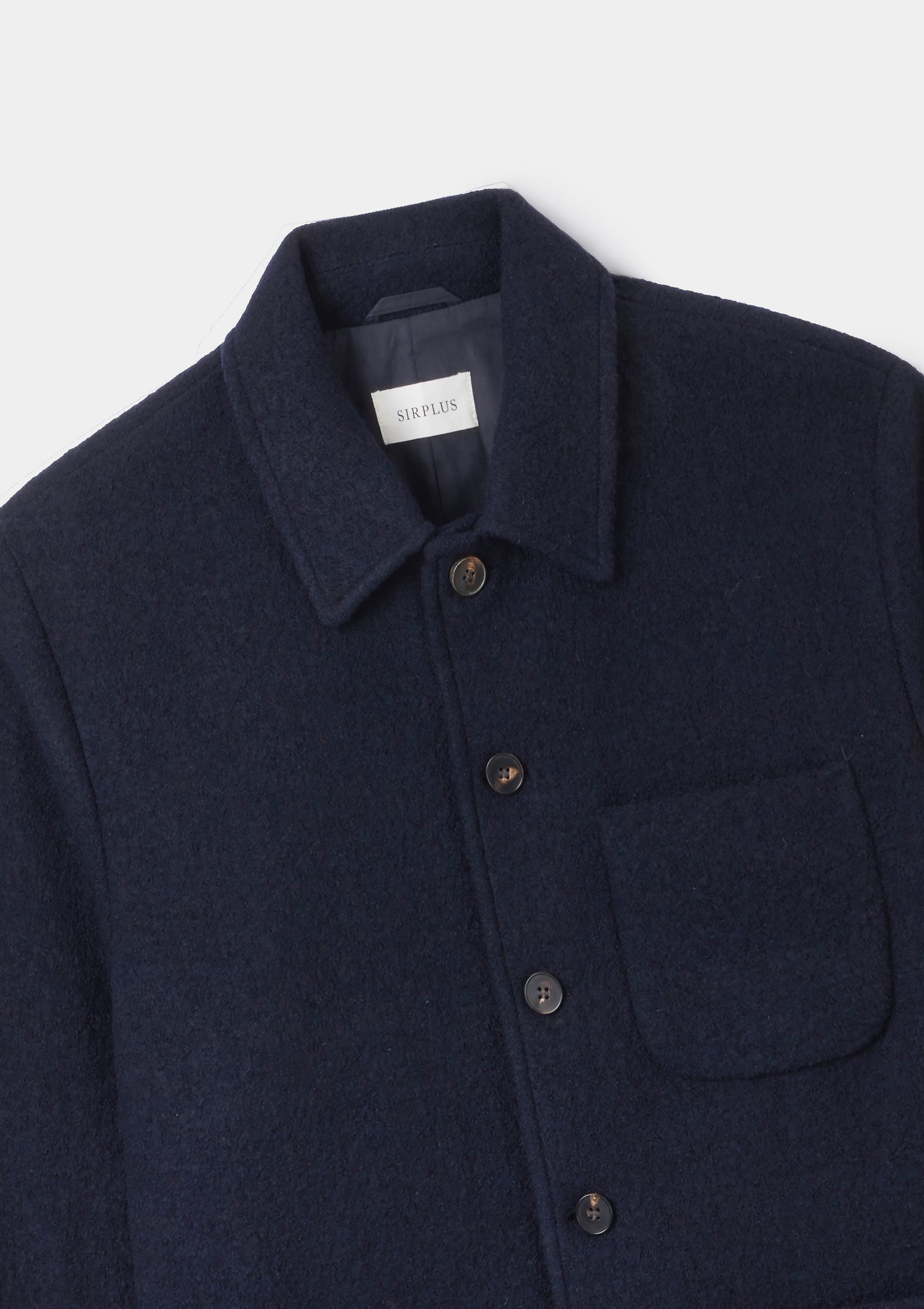Navy Boucle Chore Jacket, Chore Jacket - SIRPLUS