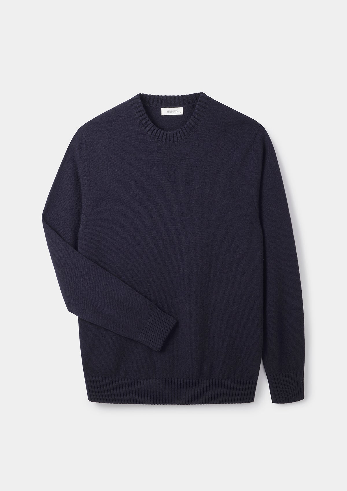 Ink Navy Lambswool Crew Neck Jumper | SIRPLUS