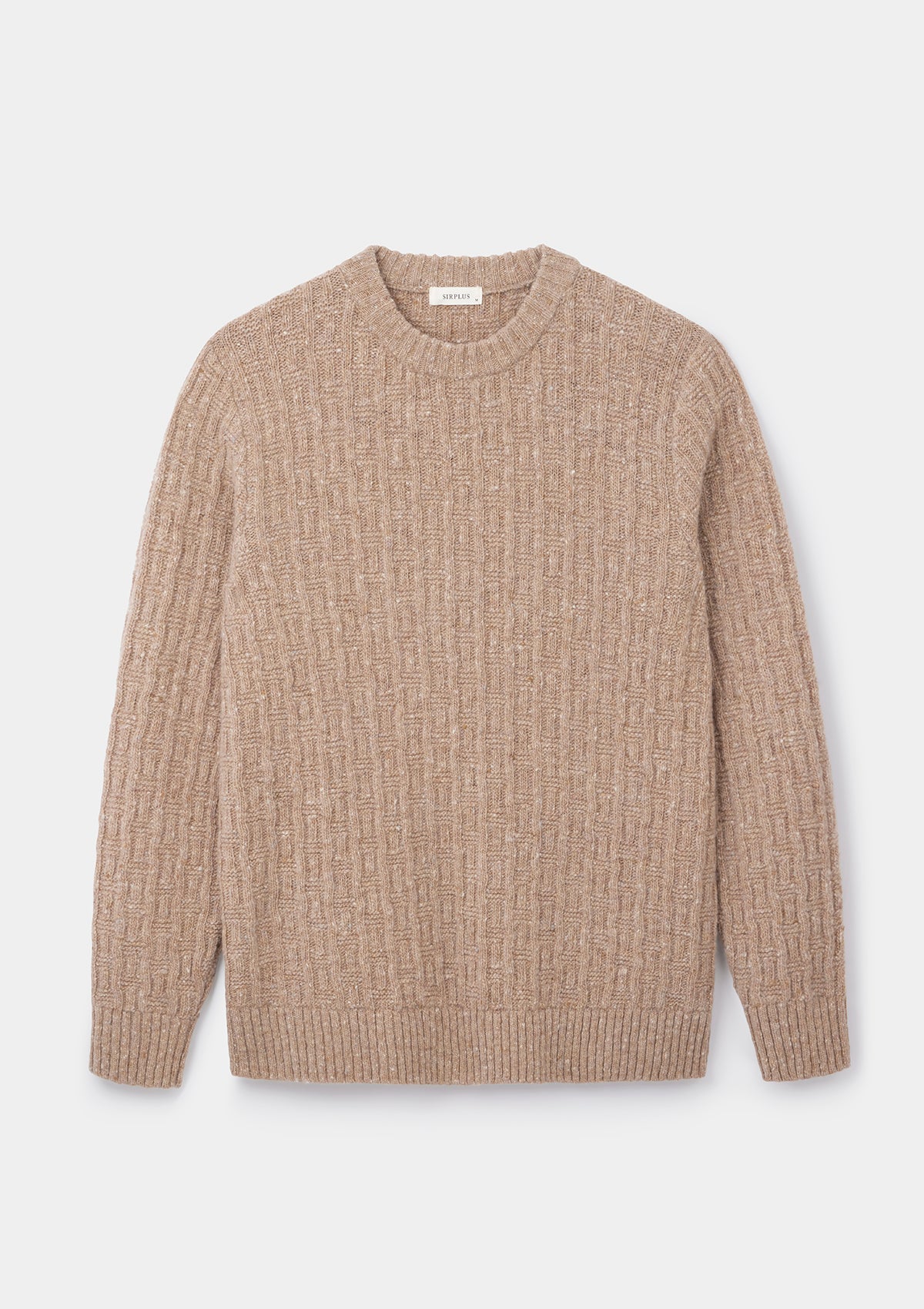 Camel Donegal Wool Cable Jumper SIRPLUS