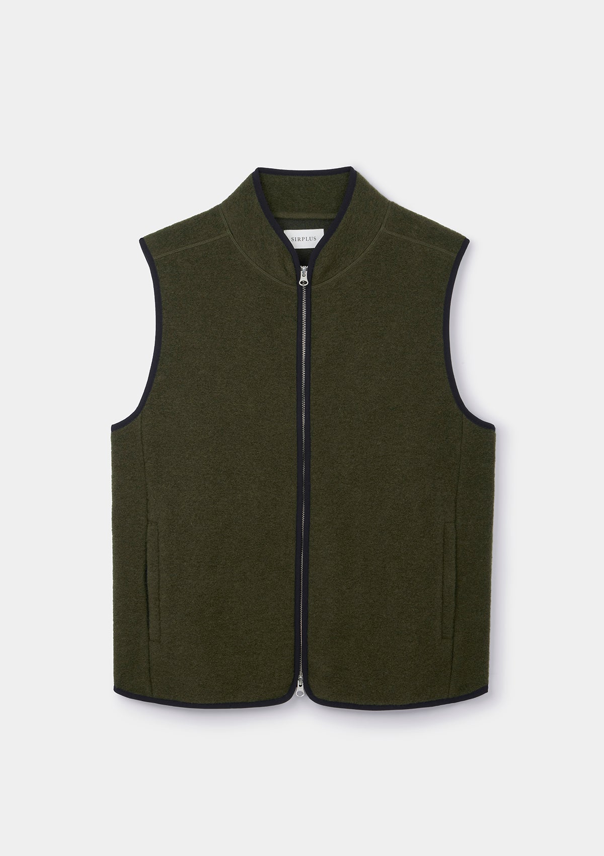 Green Boiled Wool Gilet | SIRPLUS Green Boiled Wool Gilet | SIRPLUS