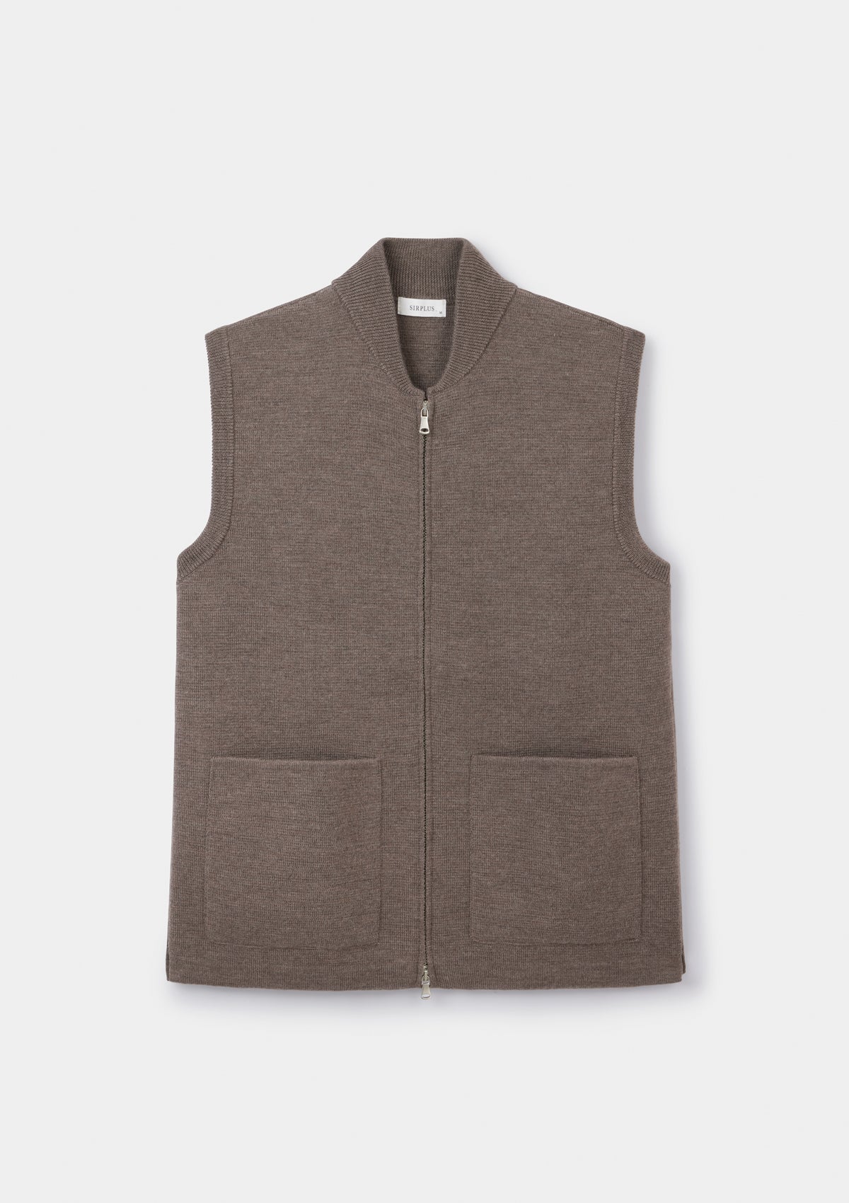 Oatmeal Merino Knit Gilet | SIRPLUS