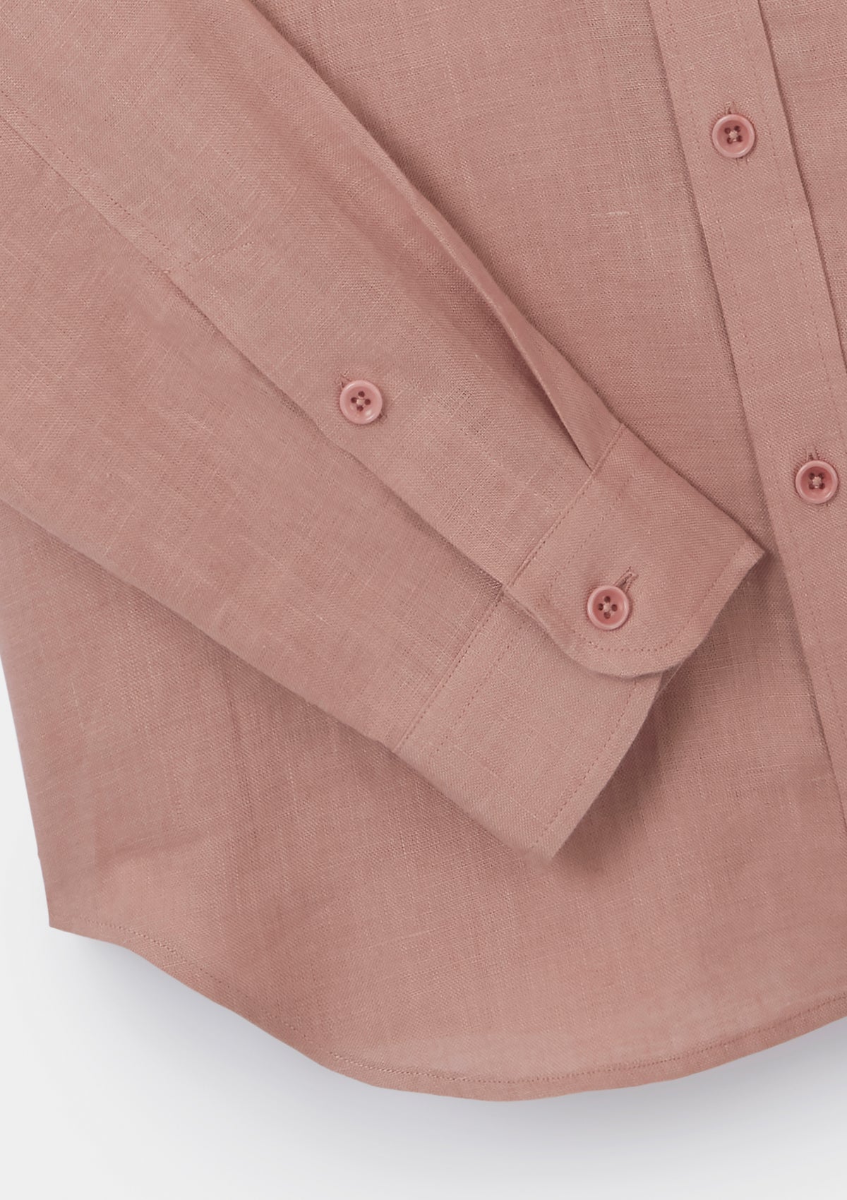 Chalk Pink Linen Grandad Shirt, Grandad Shirt - SIRPLUS