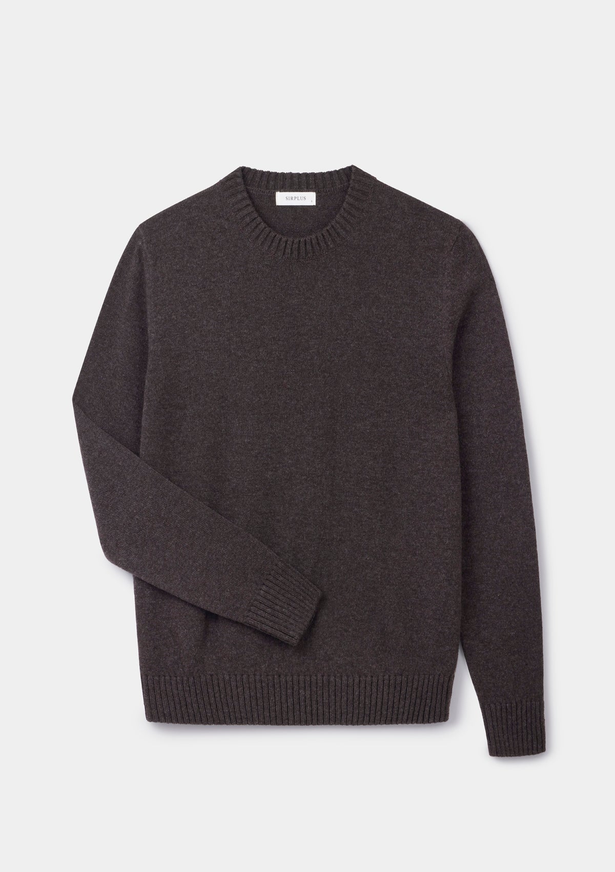 Cocoa Lambswool Crew Neck Jumper