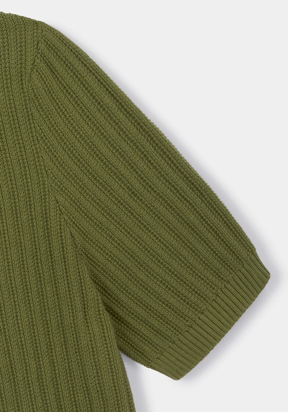 Cossack Green Textured Rib Resort Polo, Polo Shirt - SIRPLUS