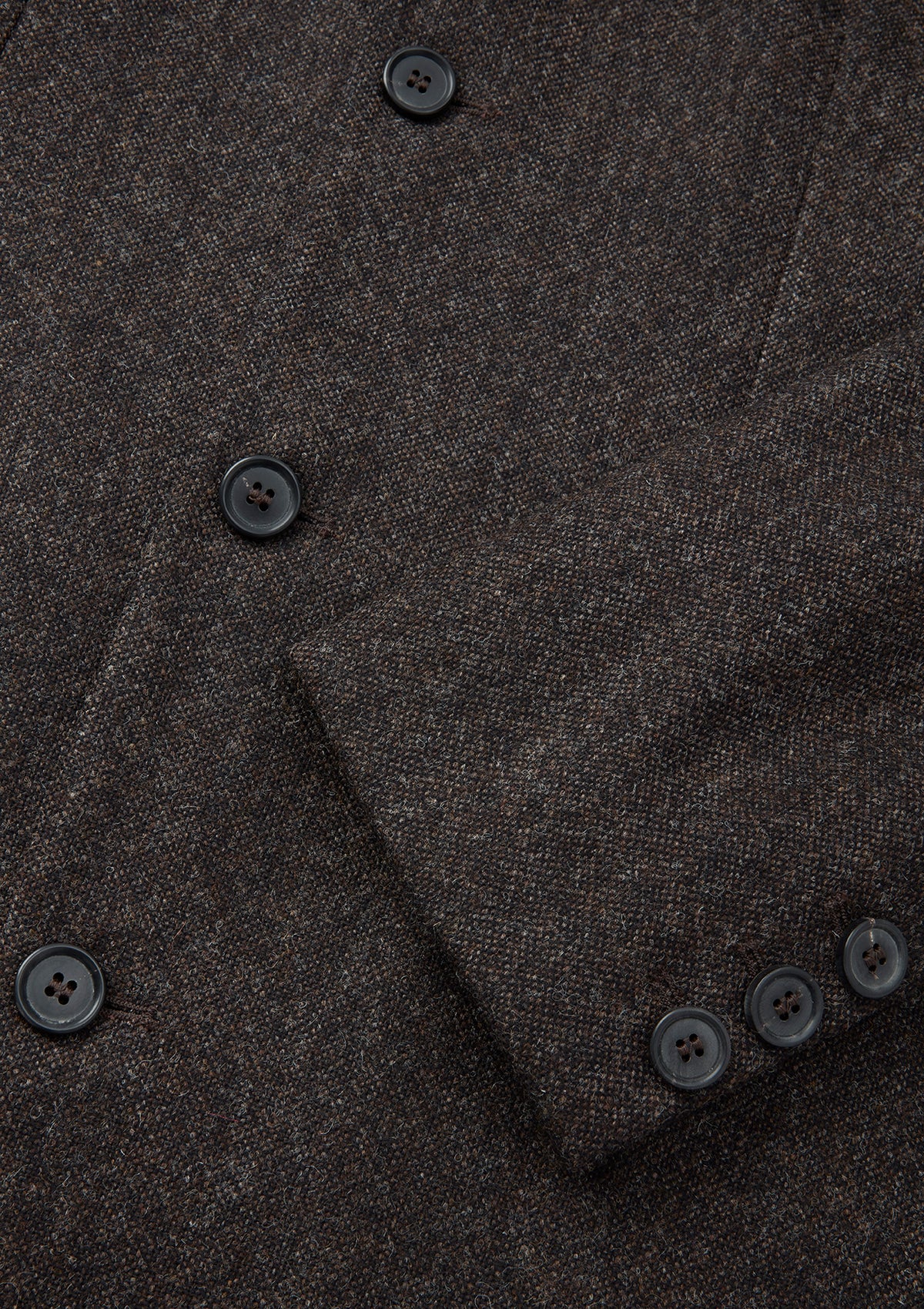 Deep Umber Wool Nehru Jacket