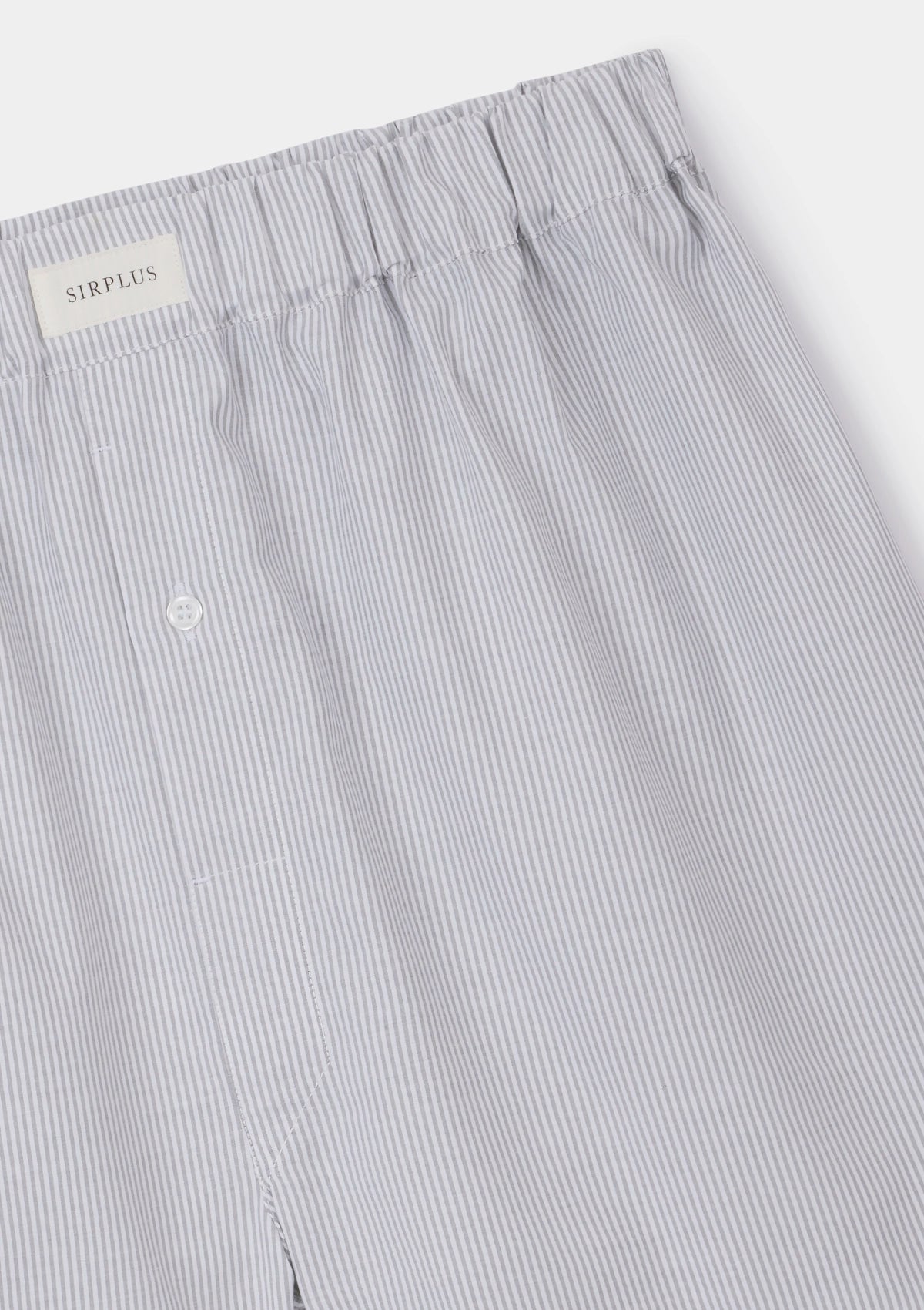 Dove Grey Stripe Cotton Boxer Shorts, Boxer Shorts - SIRPLUS