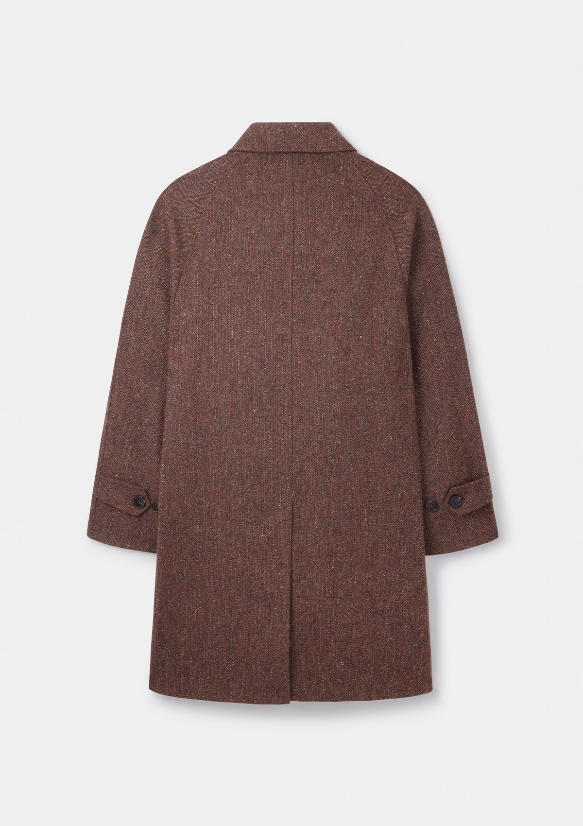 London Cloth Co. Brick Tweed Overcoat, Coat - SIRPLUS