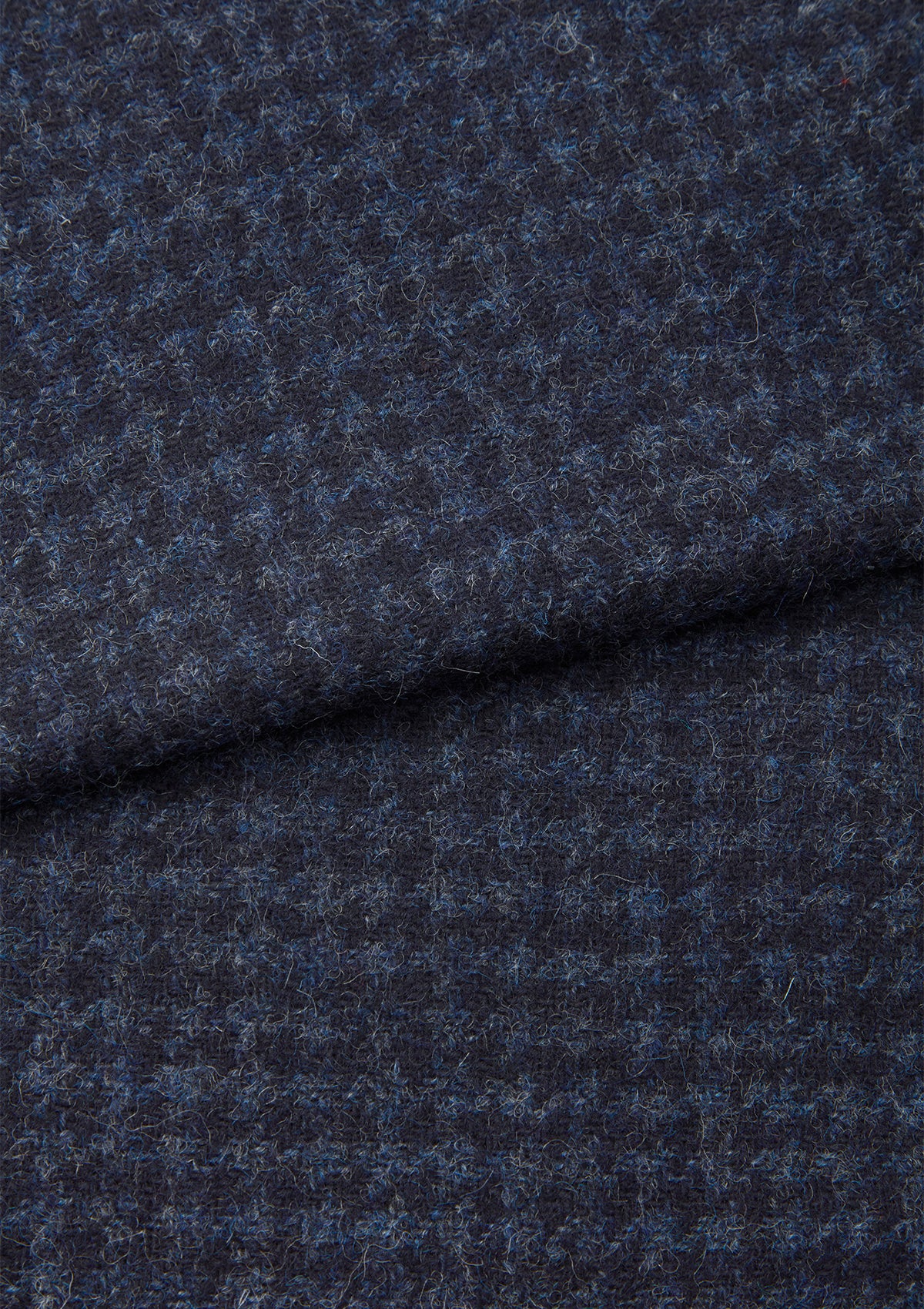 Navy Houndstooth Wool Gilet