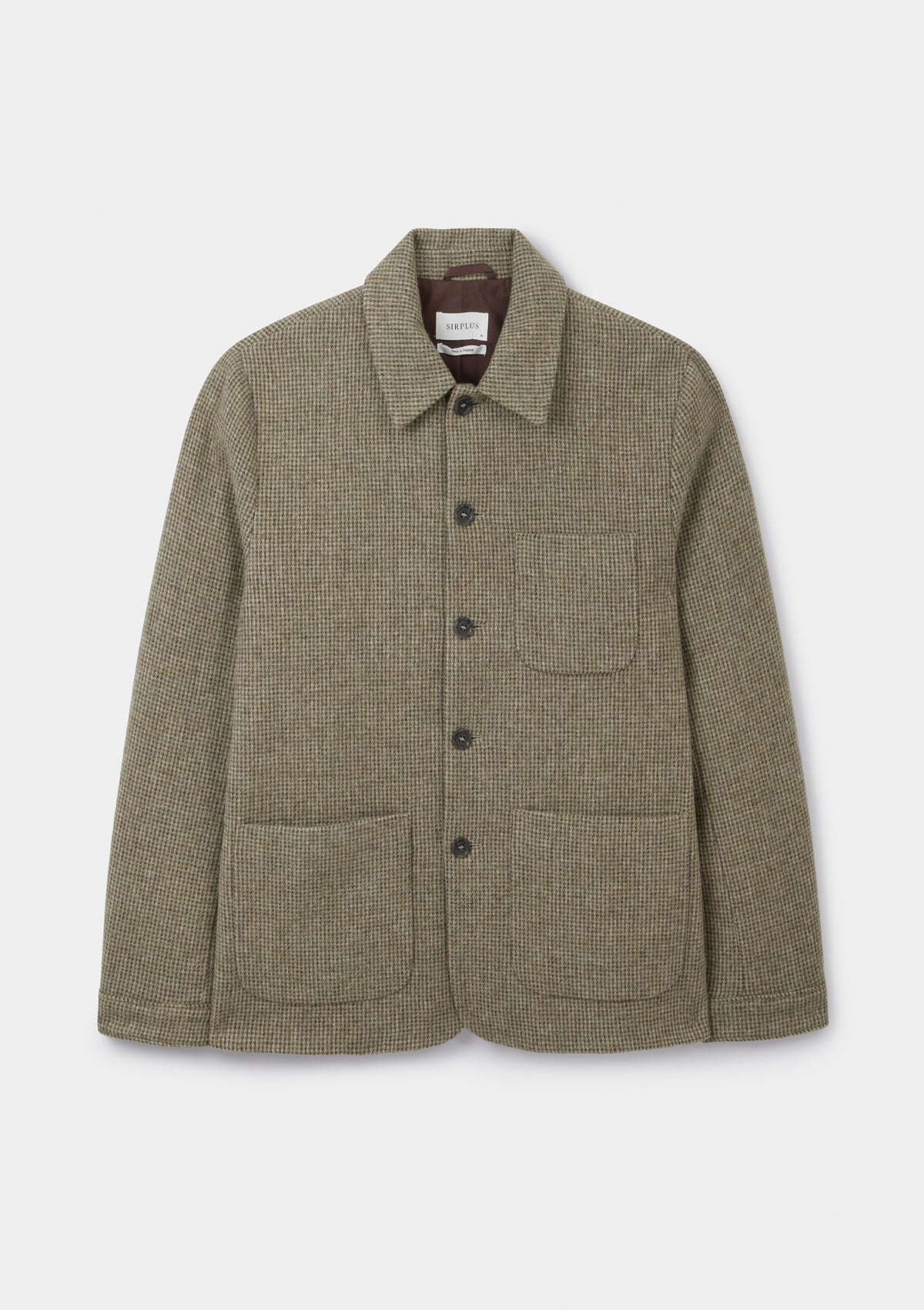 Bakers Jacket Tweed Chore Coat Men's Green Harris Tweed Plaid