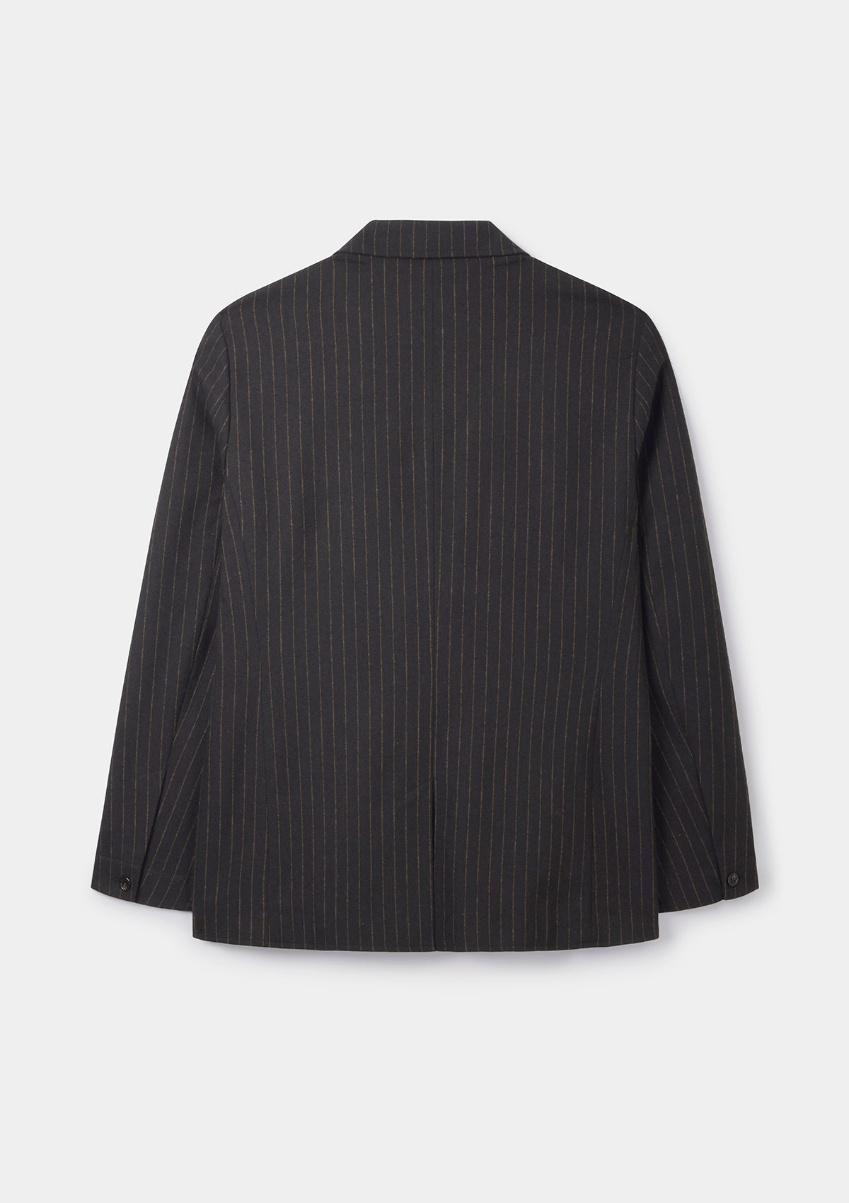 Espresso Chalk Stripe Wool Blazer, Blazer - SIRPLUS