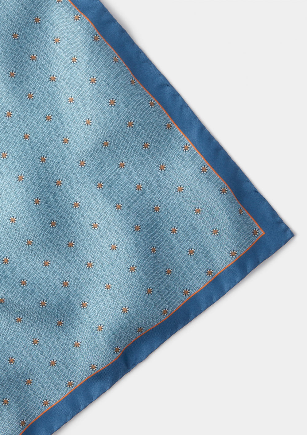 Pale Blue Daisy Silk Pocket Square, Pocket Square - SIRPLUS