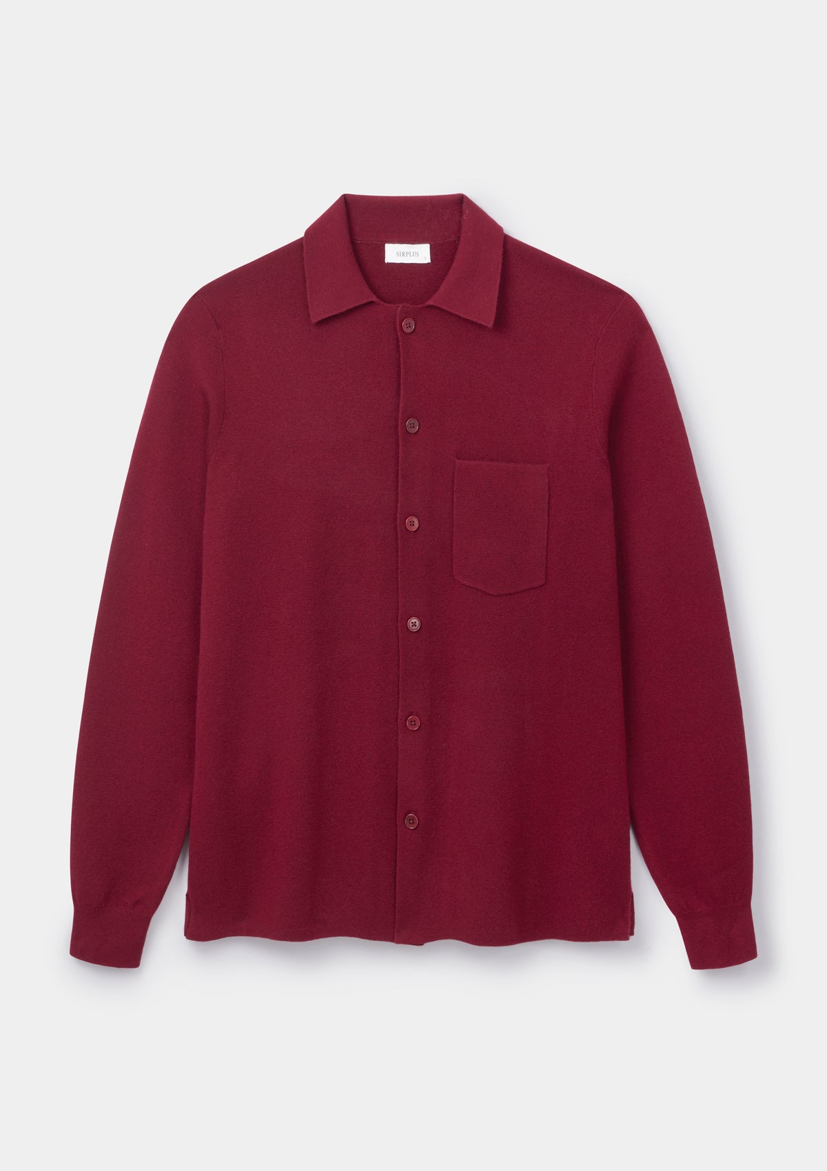 Merlot Merino Knit Polo Shirt