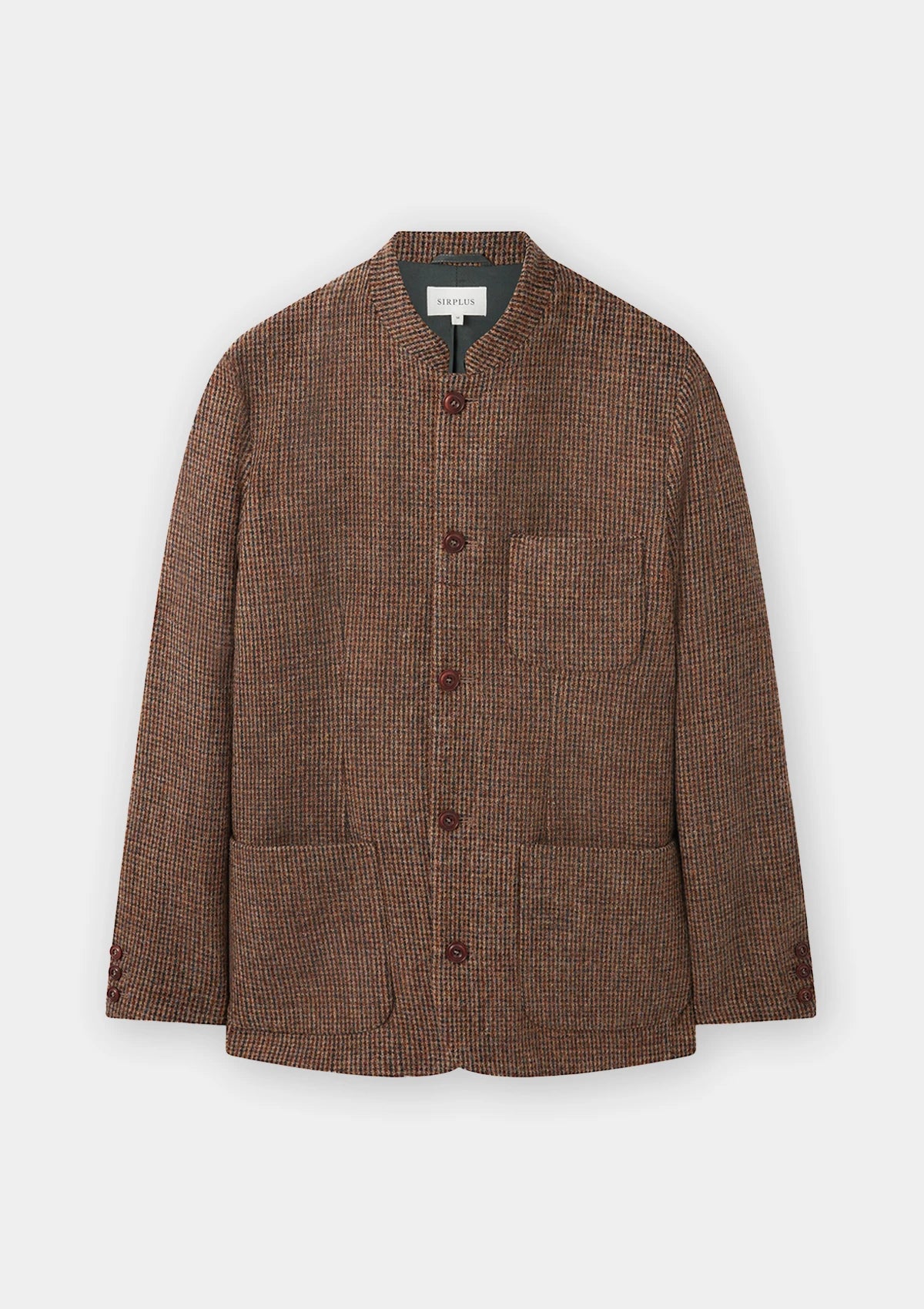 Wool tweed nehru on sale jacket