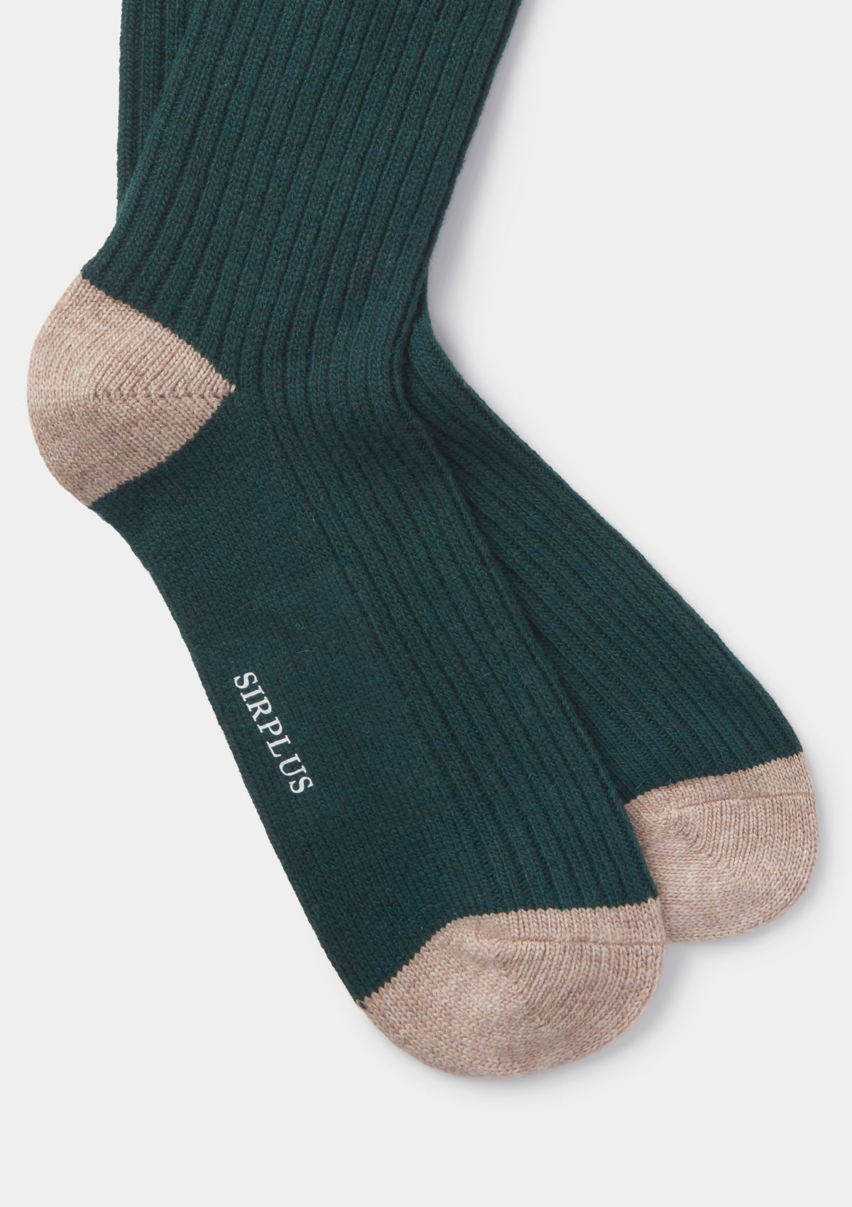 Emerald Green Wool Cashmere Blend Socks, Socks - SIRPLUS