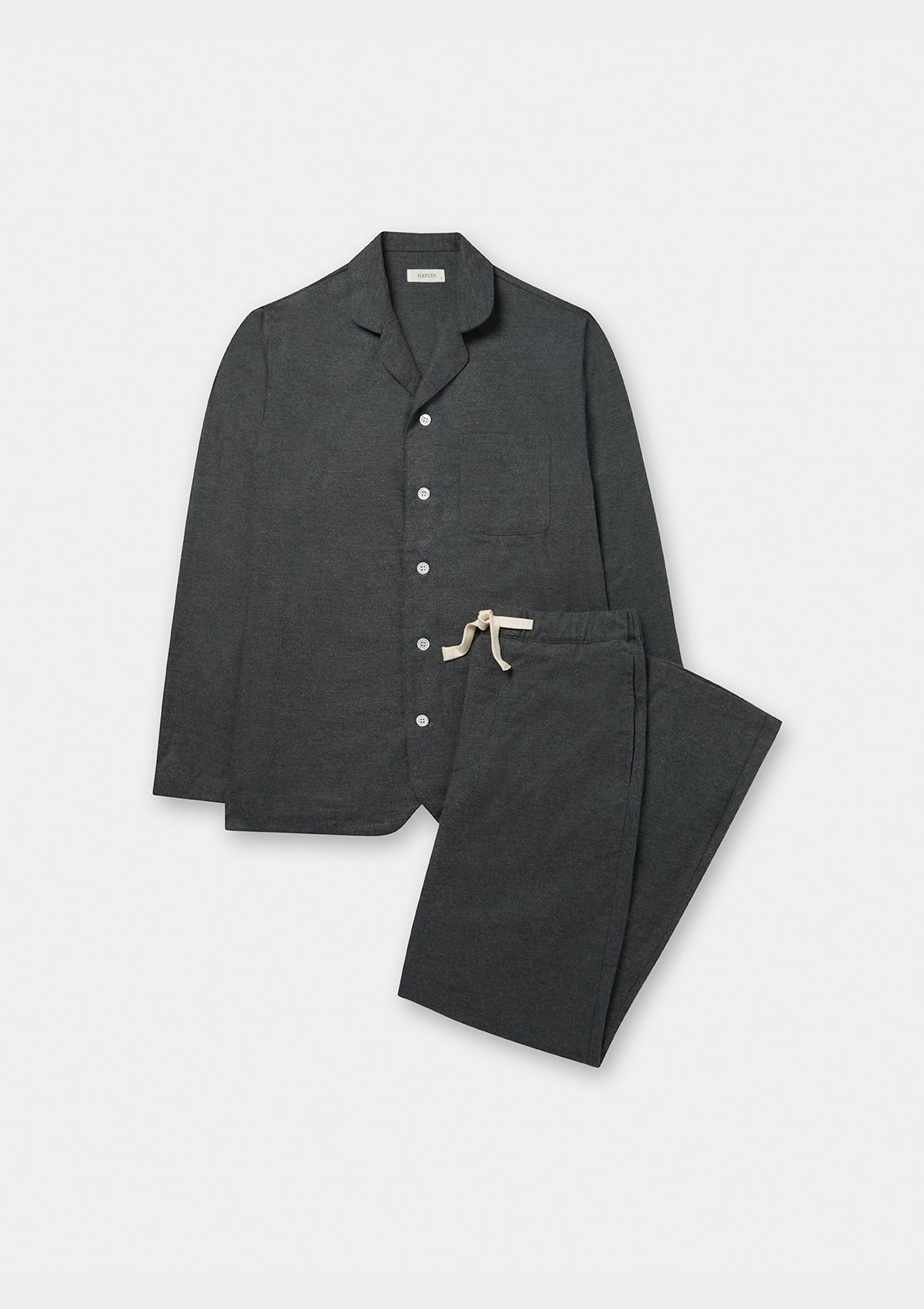 Camp-Collar Striped Organic Cotton-Poplin Pyjama Shirt