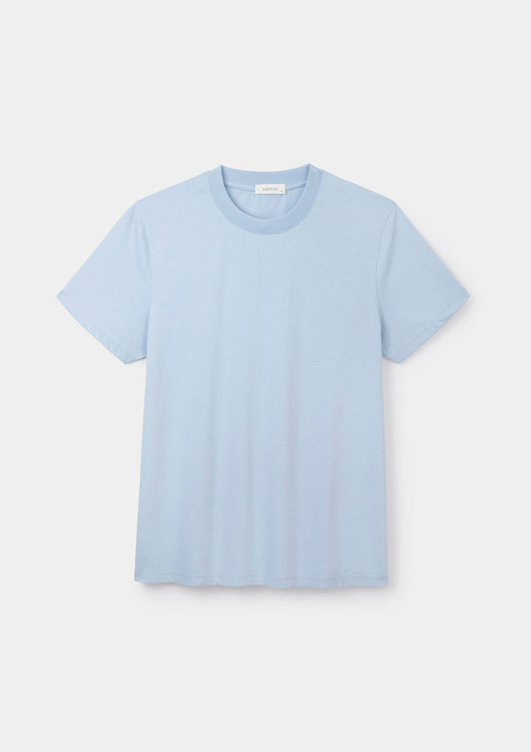 Light Blue Organic Cotton T-shirt, T-Shirts - SIRPLUS