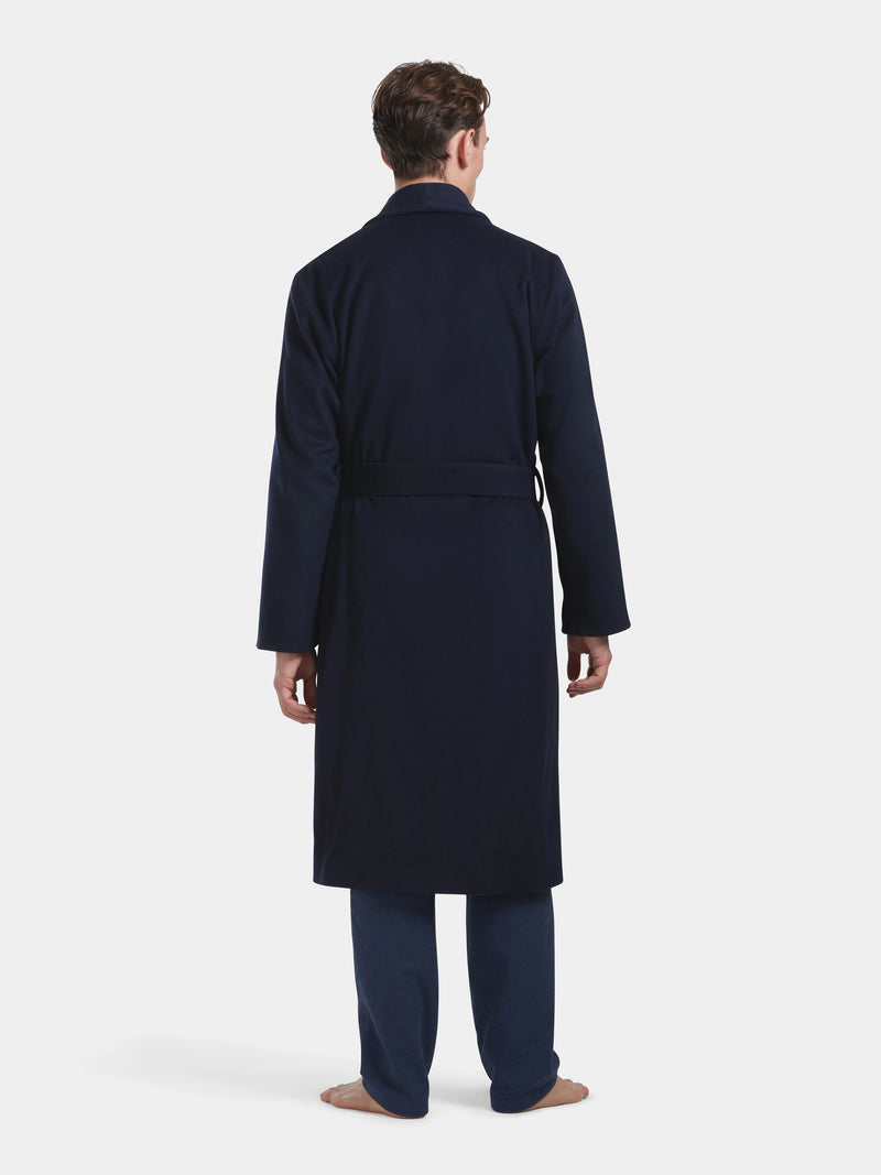 Navy Cashmere Dressing Gown, Dressing Gowns - SIRPLUS