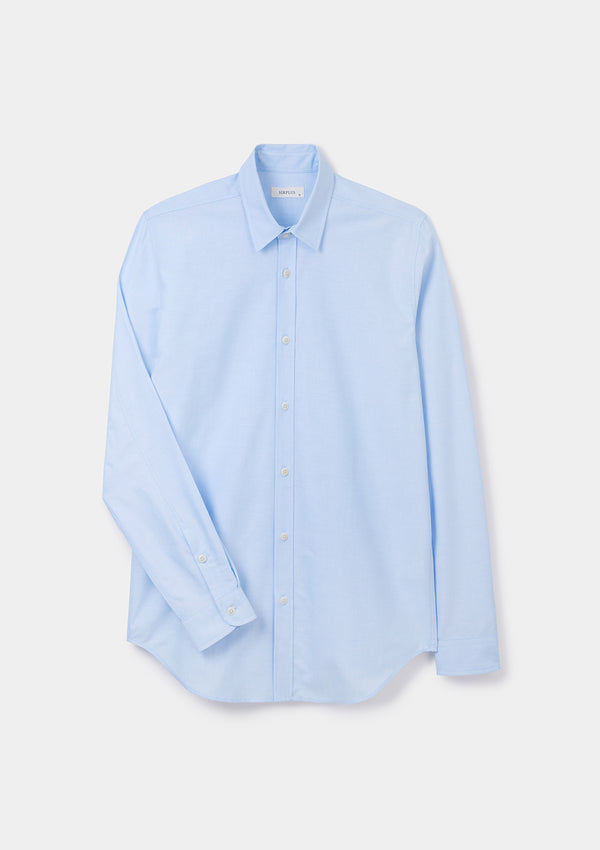 Pale Blue Oxford Collared Shirt, Collar Shirts - SIRPLUS