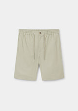 Sage Seersucker Cotton Drawstring Shorts, Shorts - SIRPLUS