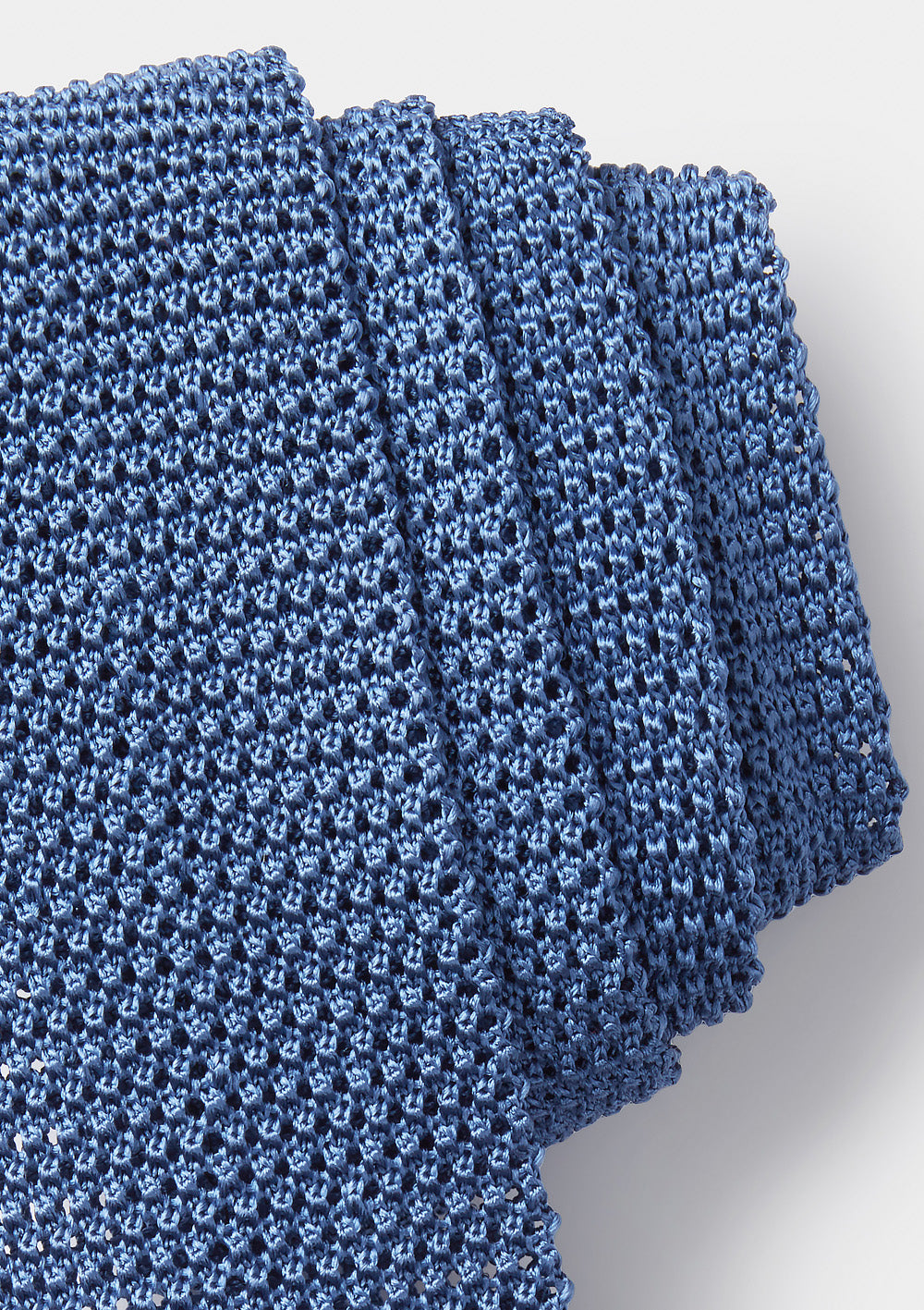 Cornflower Blue Silk Knitted Tie, Tie - SIRPLUS