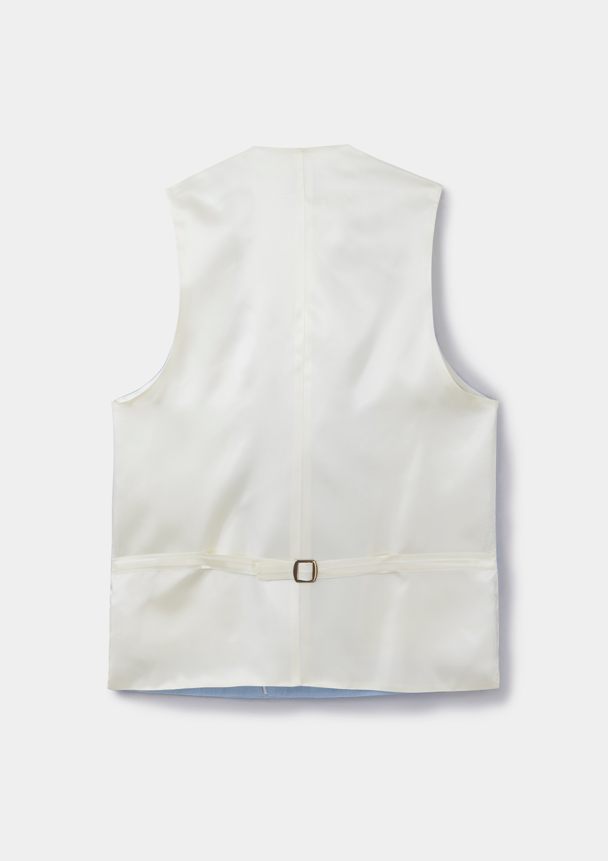 Light Blue Peak Lapel Double-Breasted Waistcoat, Double Breasted Waistcoat - SIRPLUS