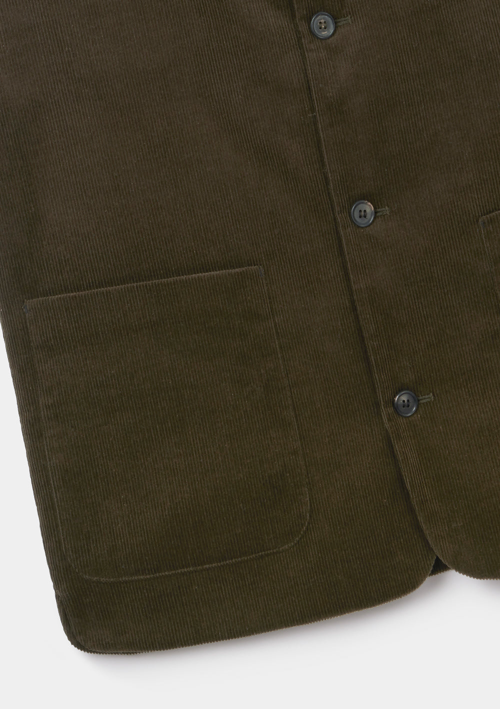 Nettle Green Corduroy Nehru Waistcoat