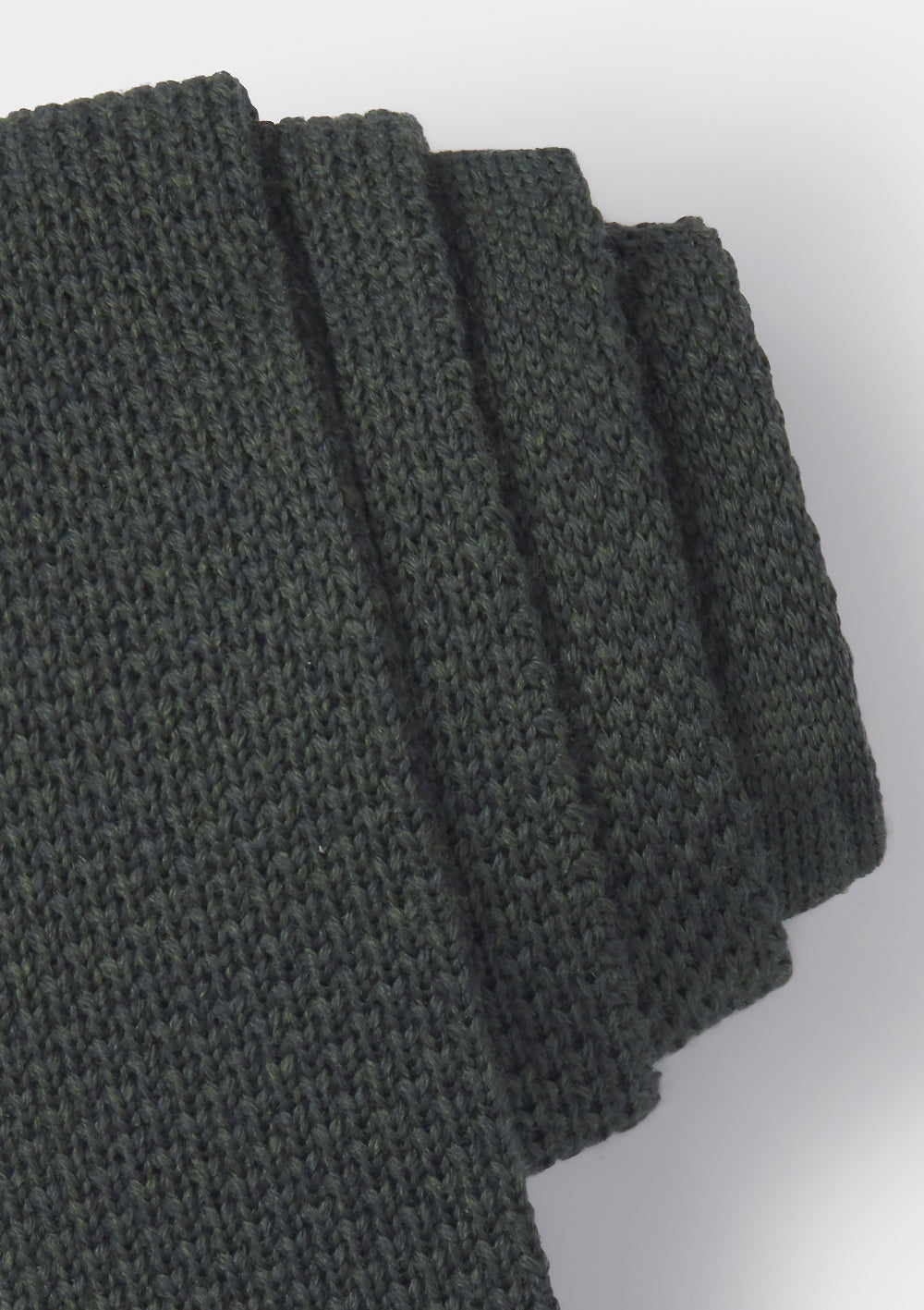 Seaweed Green Wool Knitted Tie