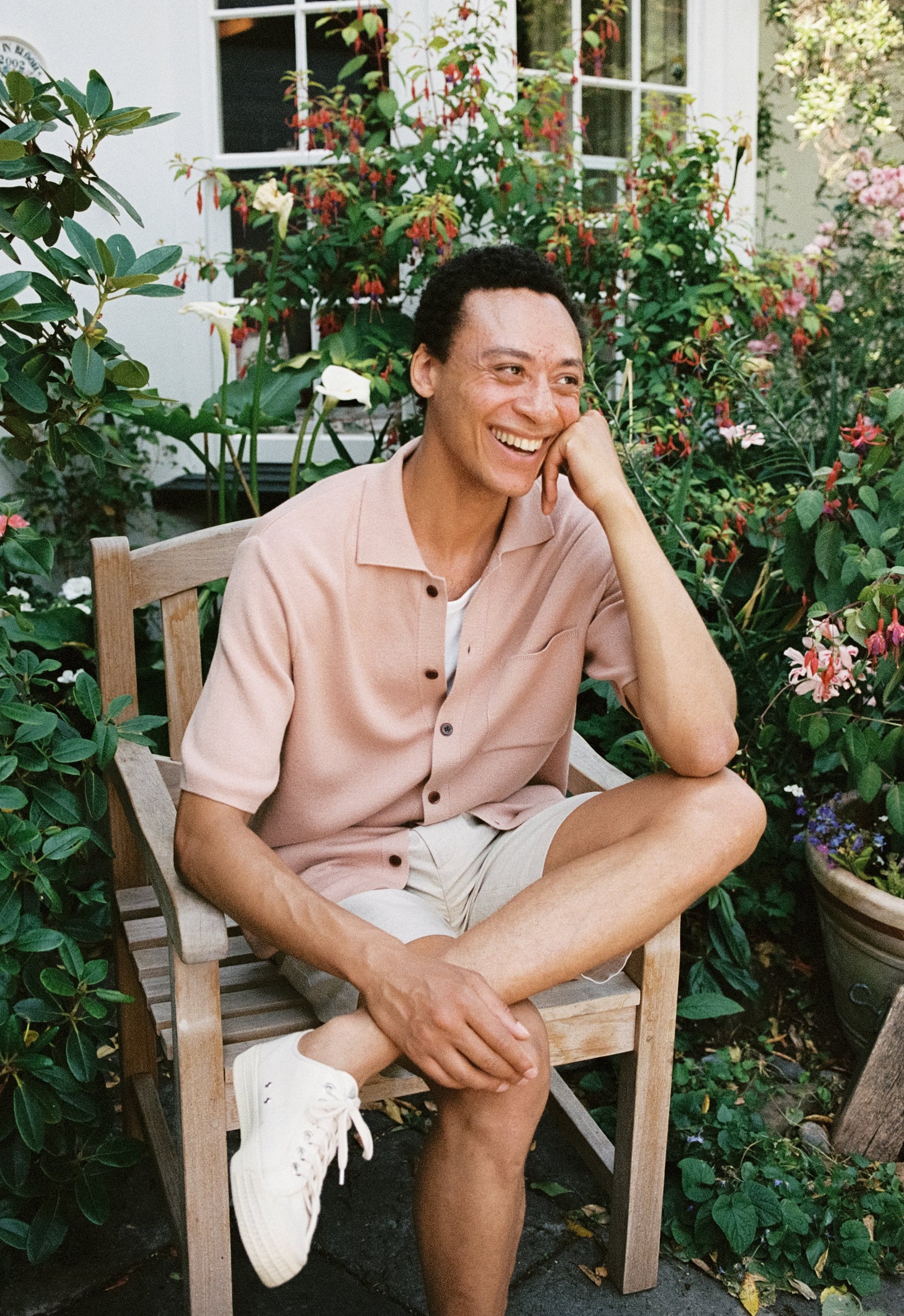 Peach Pink Cotton Knit Polo, Polo Shirt - SIRPLUS