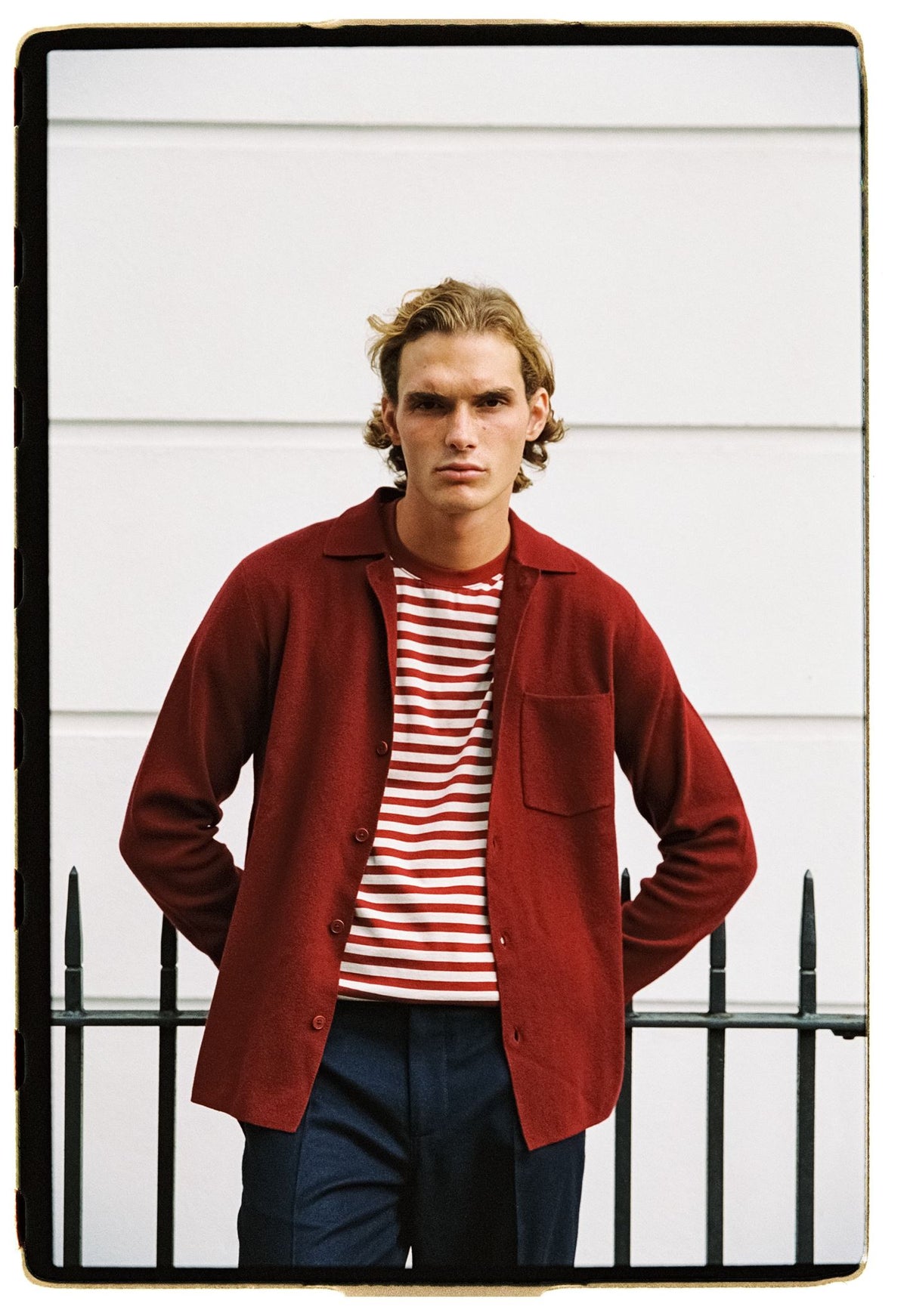 Merlot Merino Knit Polo Shirt
