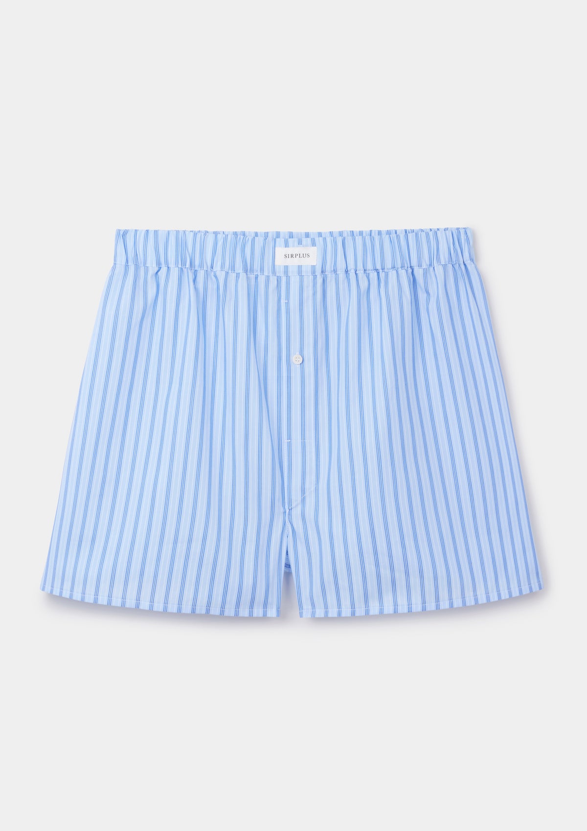 Blue Candy Stripe Cotton Boxer Shorts