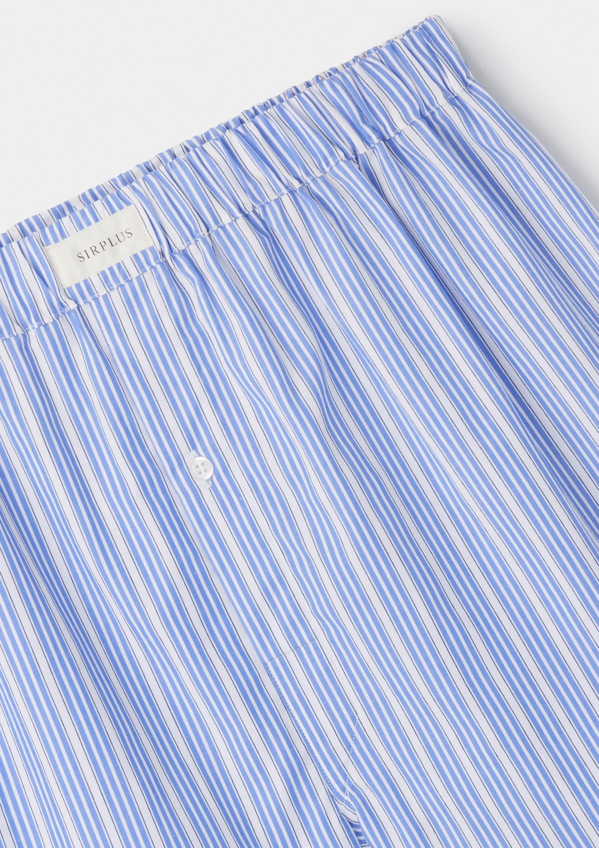 Blue Triple Stripe Cotton Boxer Shorts, Boxer Shorts - SIRPLUS