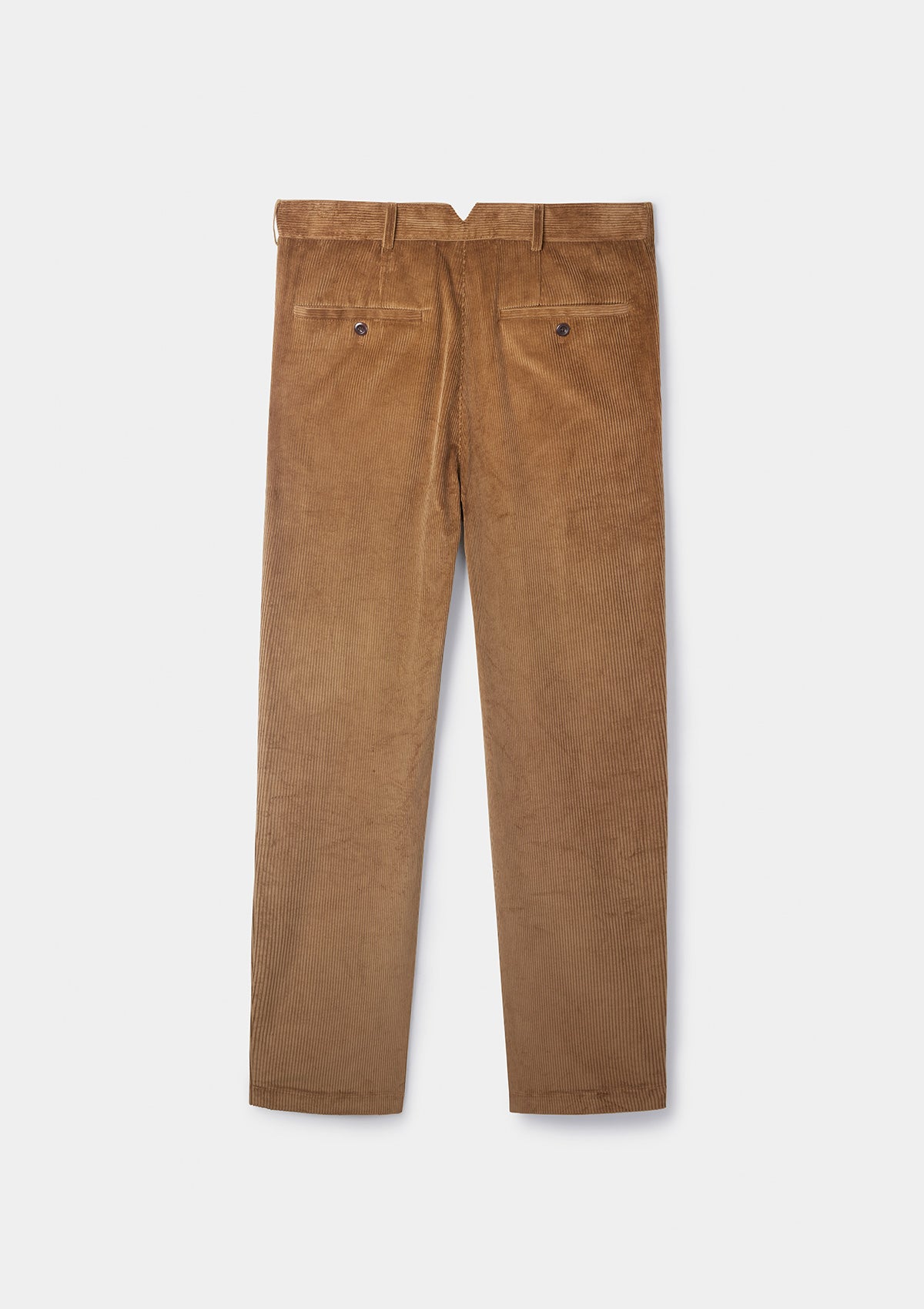 Tan Cotton-Corduory Casual Trousers, Casual Trousers - SIRPLUS