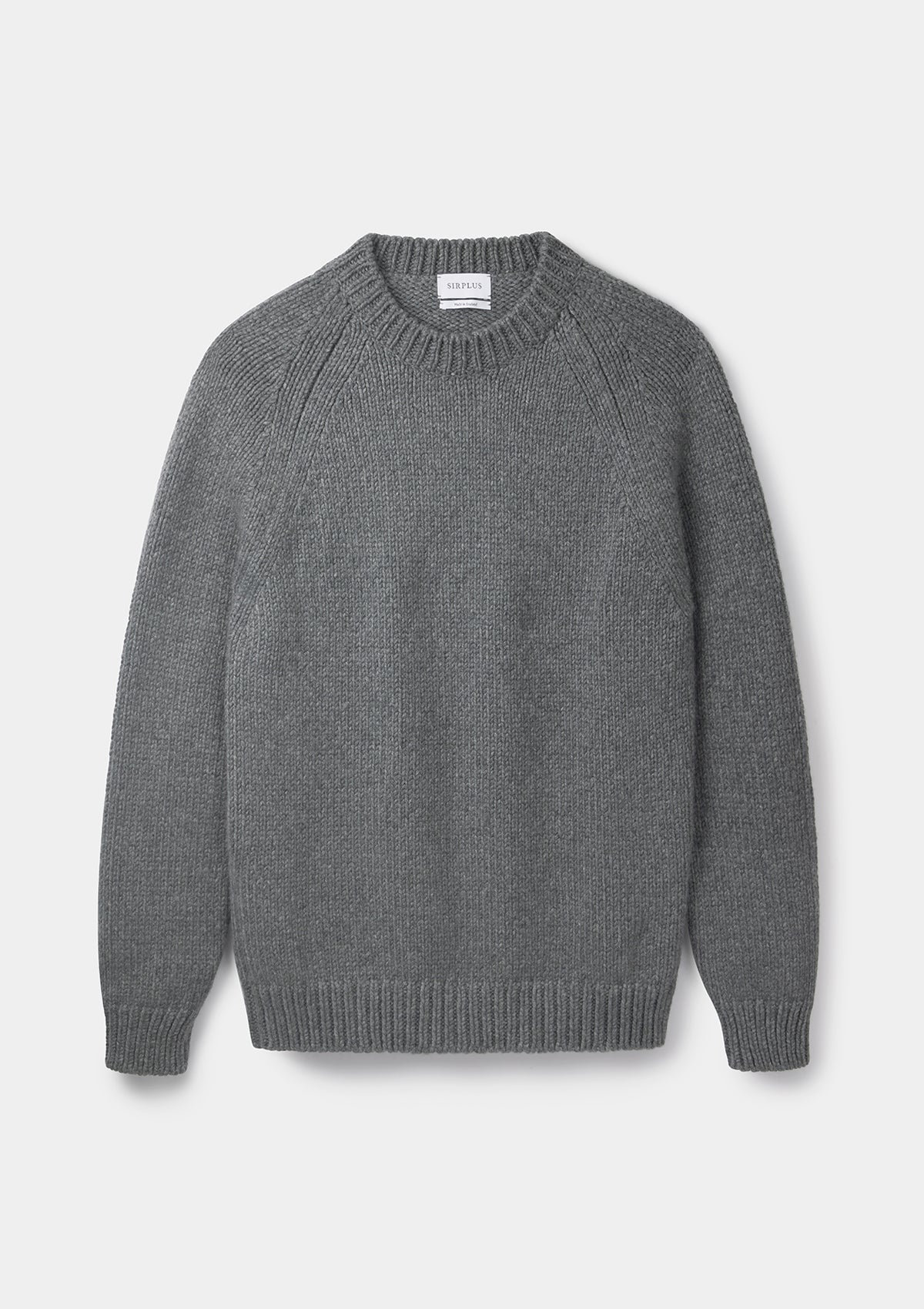 Ash Grey Chunky Cashmere Jumper SIRPLUS
