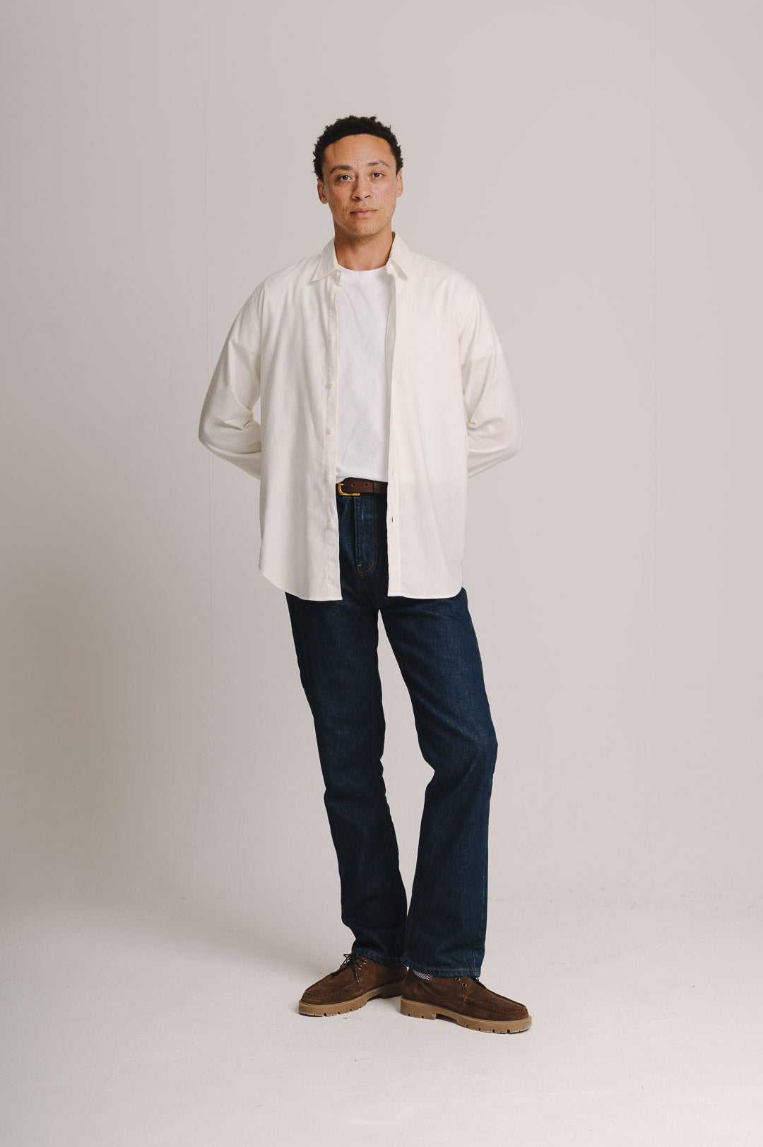 Cream Cotton Cashmere Shirt