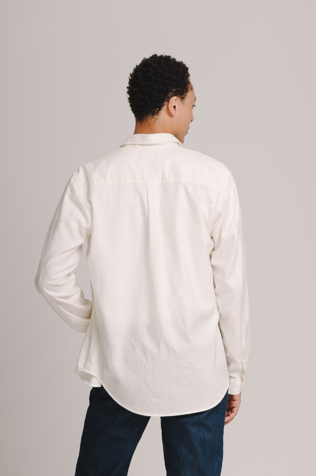 Cream Cotton Cashmere Shirt