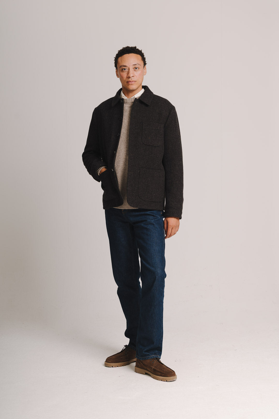 Cocoa Weave Merino Wool Chore Jacket