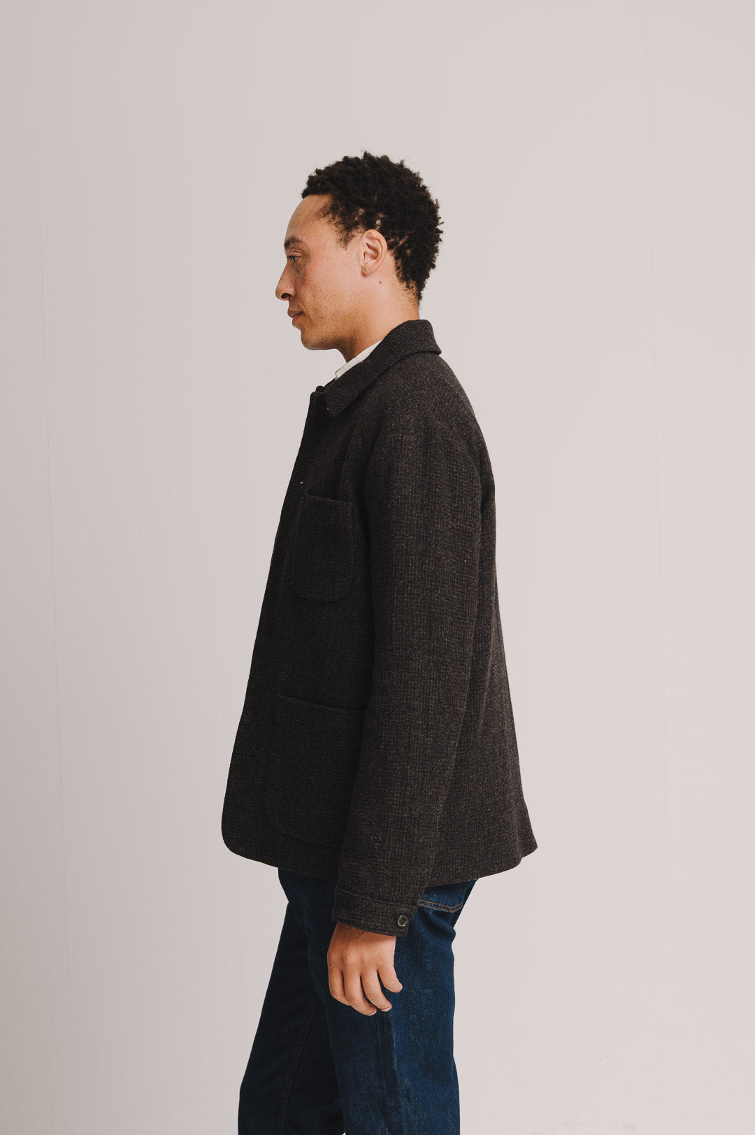 Cocoa Weave Merino Wool Chore Jacket