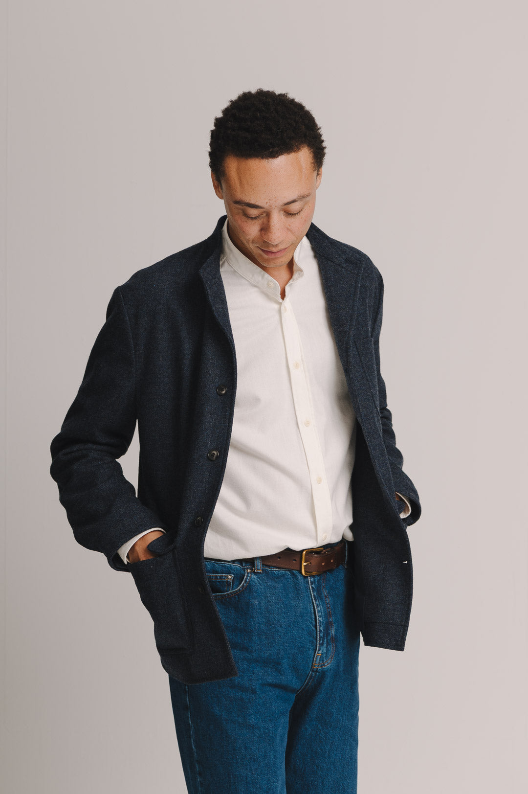 Denim Blue Twill Teba Jacket