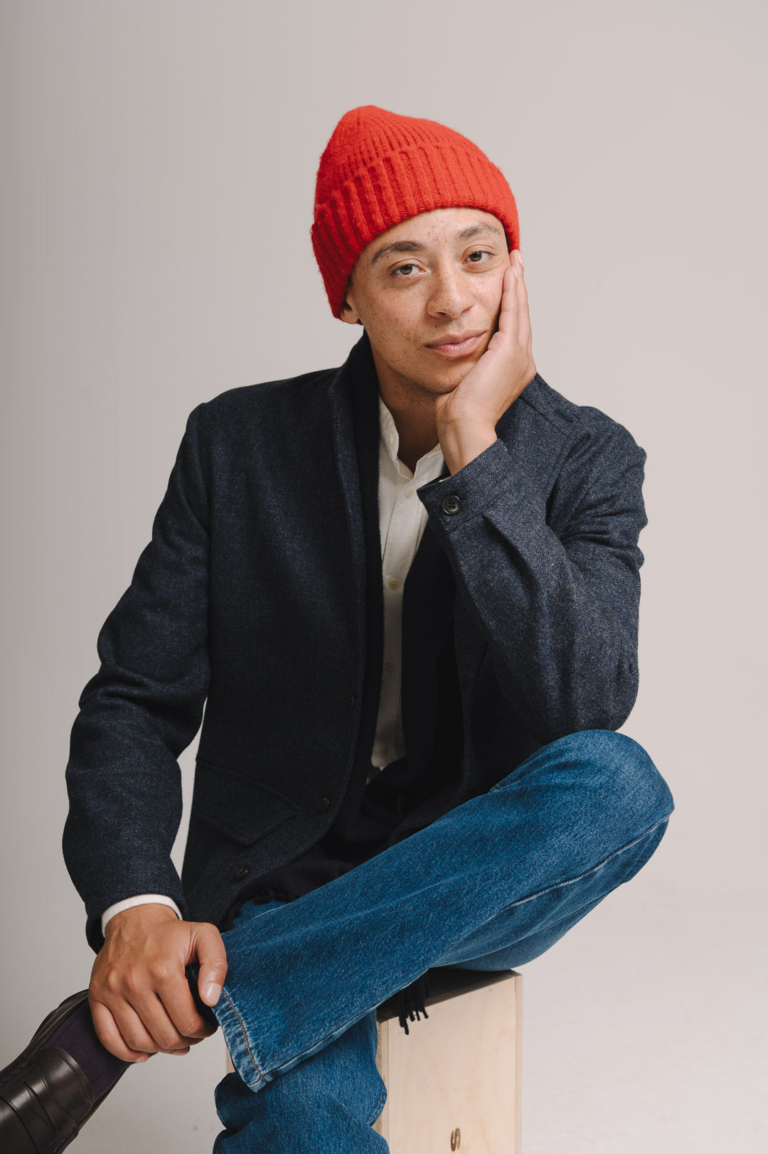 Denim Blue Twill Teba Jacket