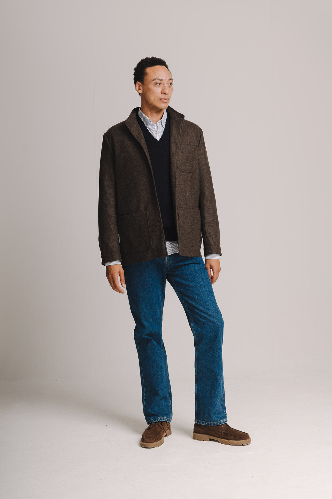 Walnut Brown Twill Teba Jacket