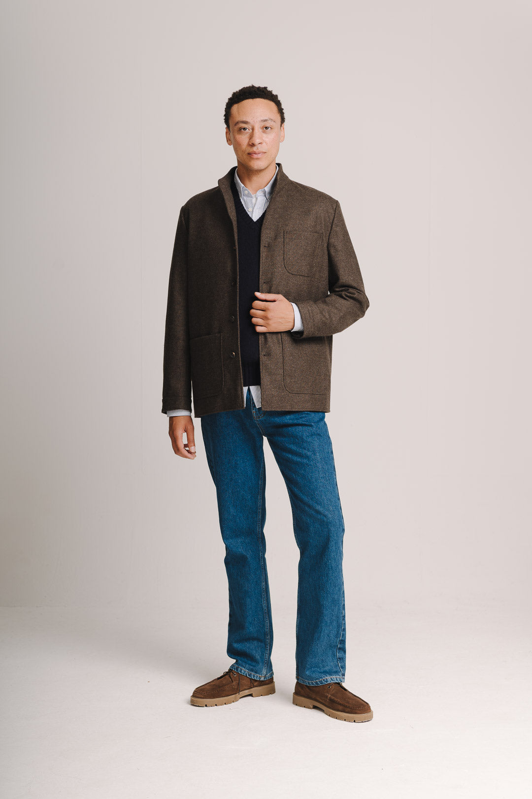 Walnut Brown Twill Teba Jacket