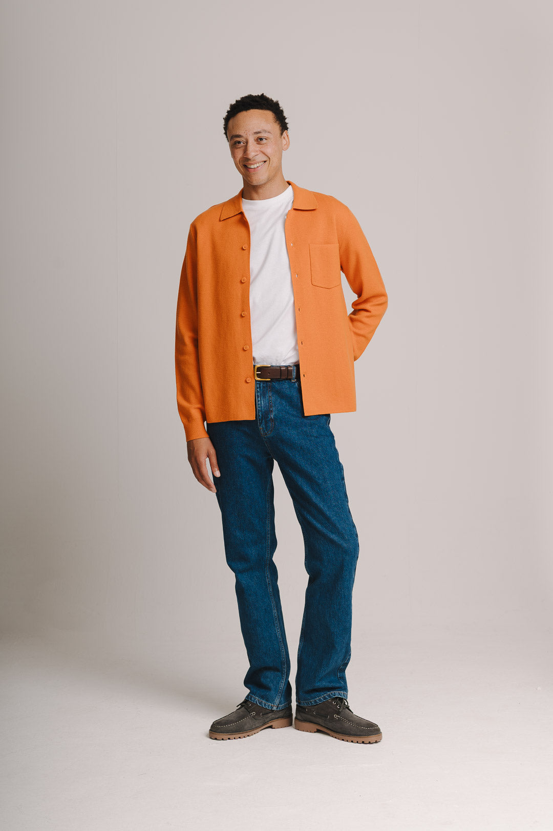Jaffa Merino Knit Polo Shirt