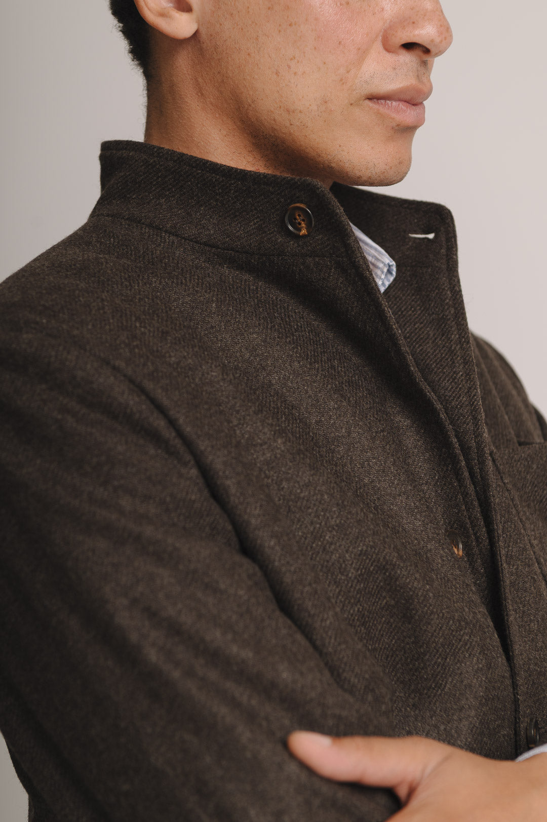 Walnut Brown Twill Teba Jacket