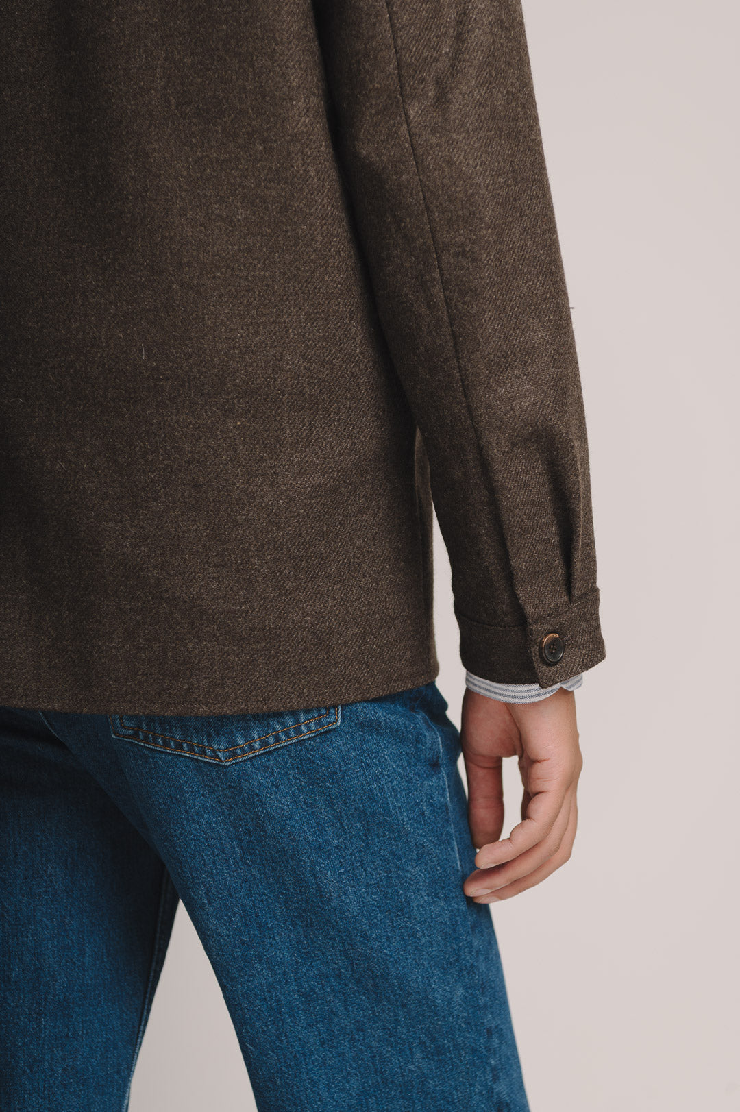 Walnut Brown Twill Teba Jacket