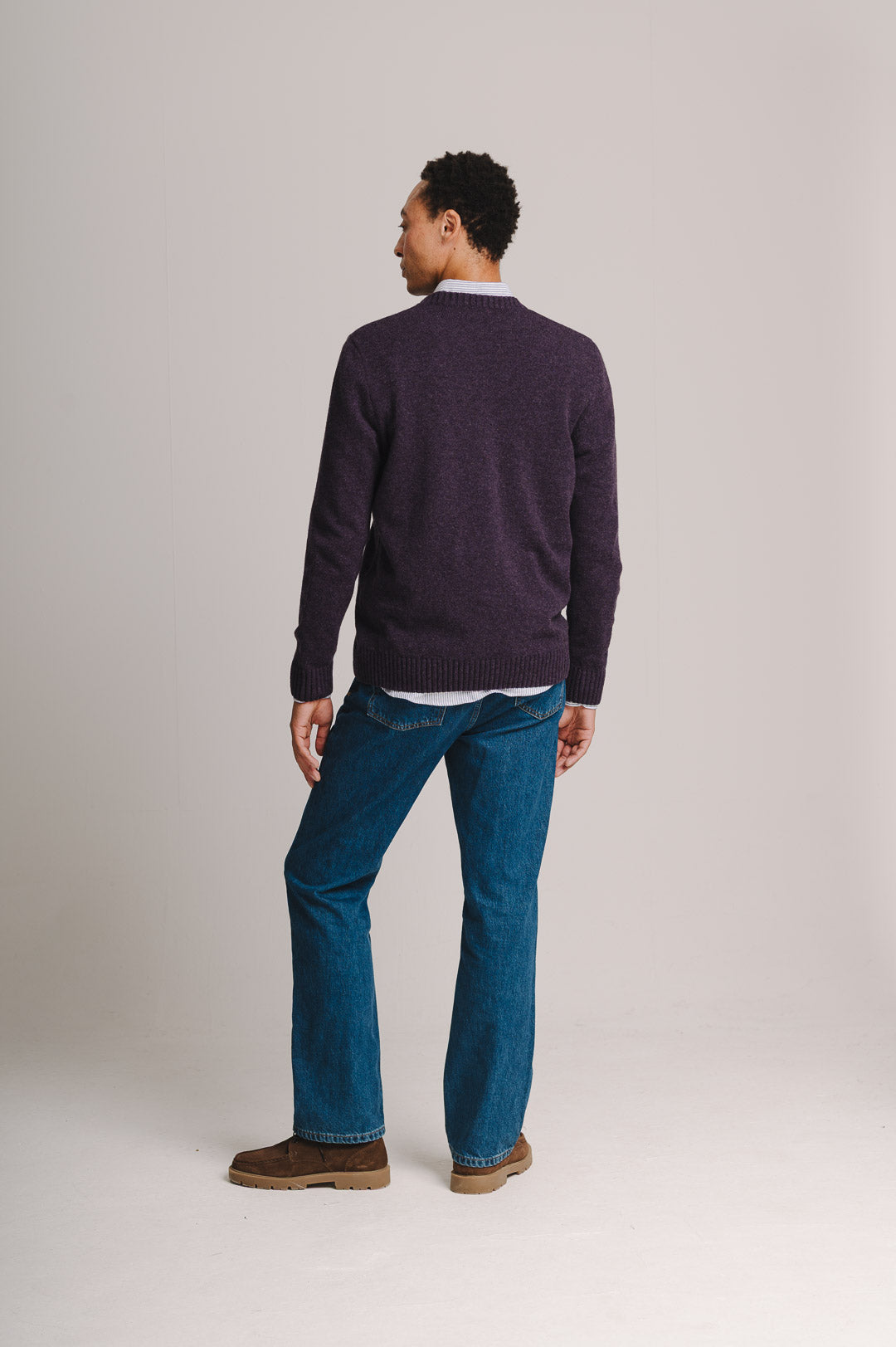 Elderberry Lambswool Crew Neck Jumper